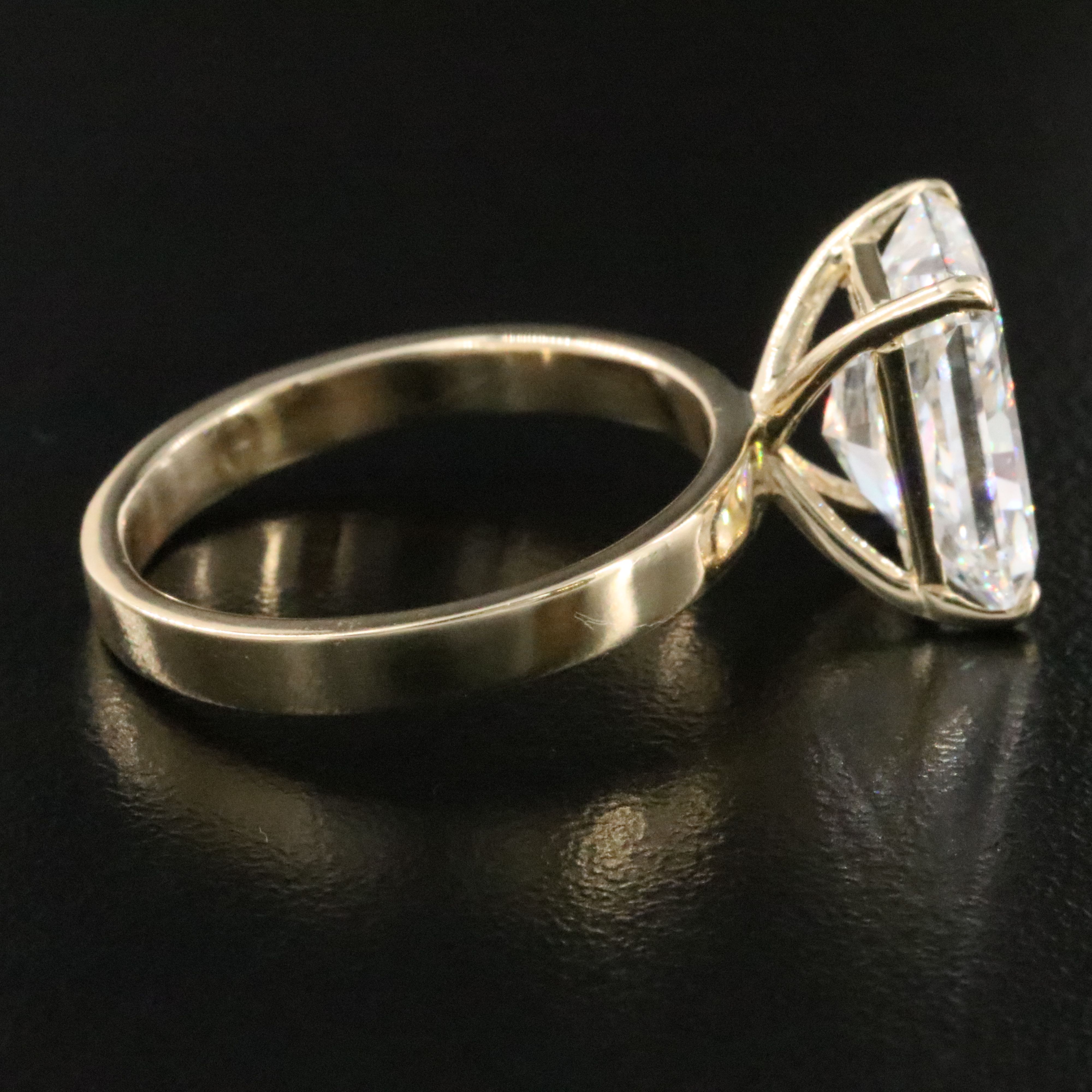 14K 5.09 CT Lab Grown Diamond Solitaire Ring with IGI Report