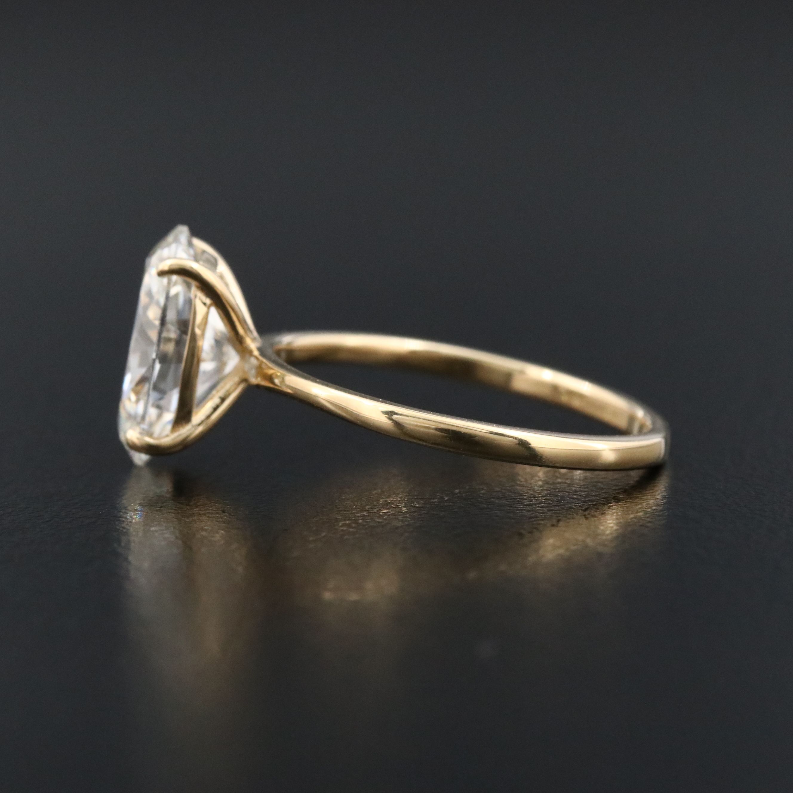 18K 3.01 CT Lab Grown Diamond Ring with IGI Report