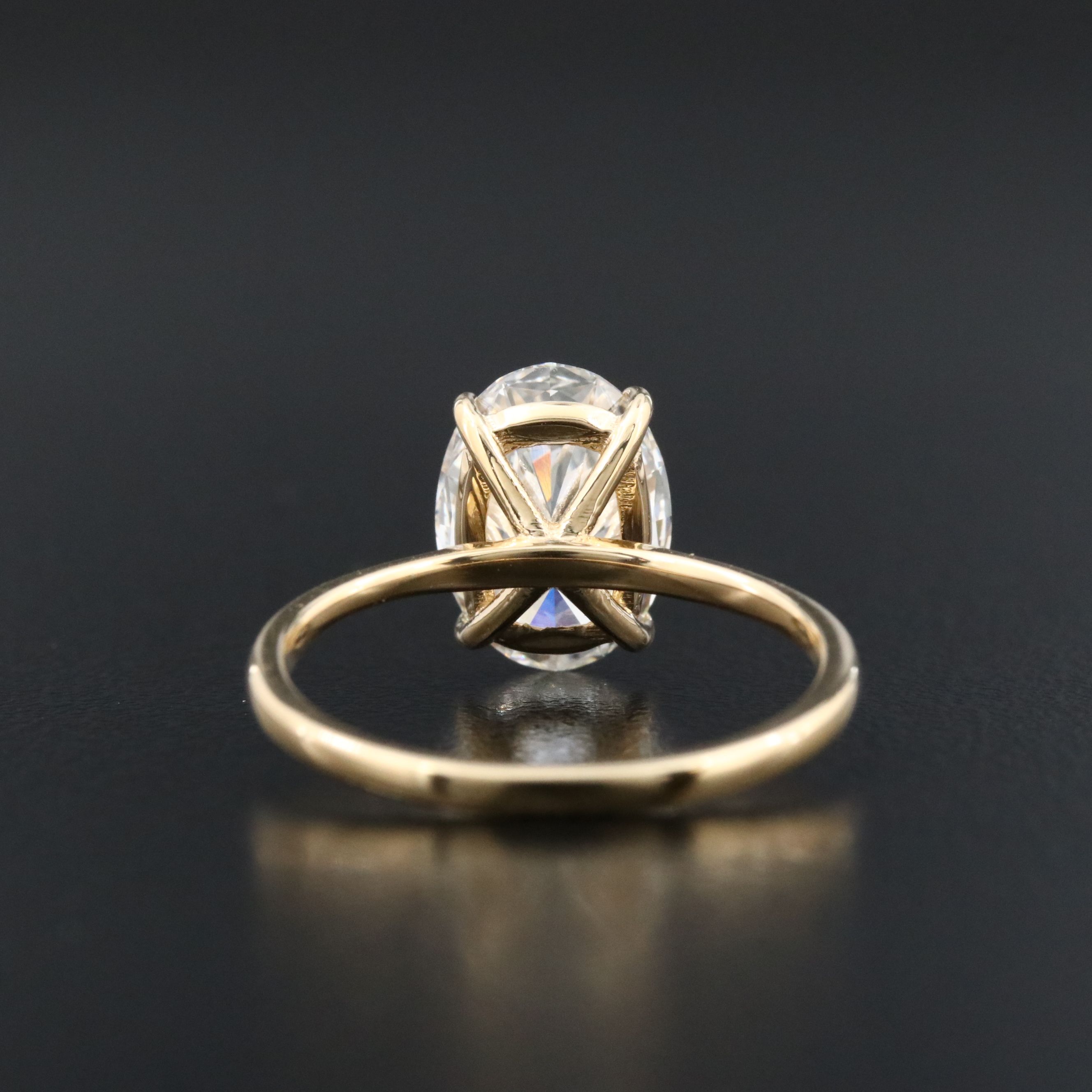 18K 3.01 CT Lab Grown Diamond Ring with IGI Report