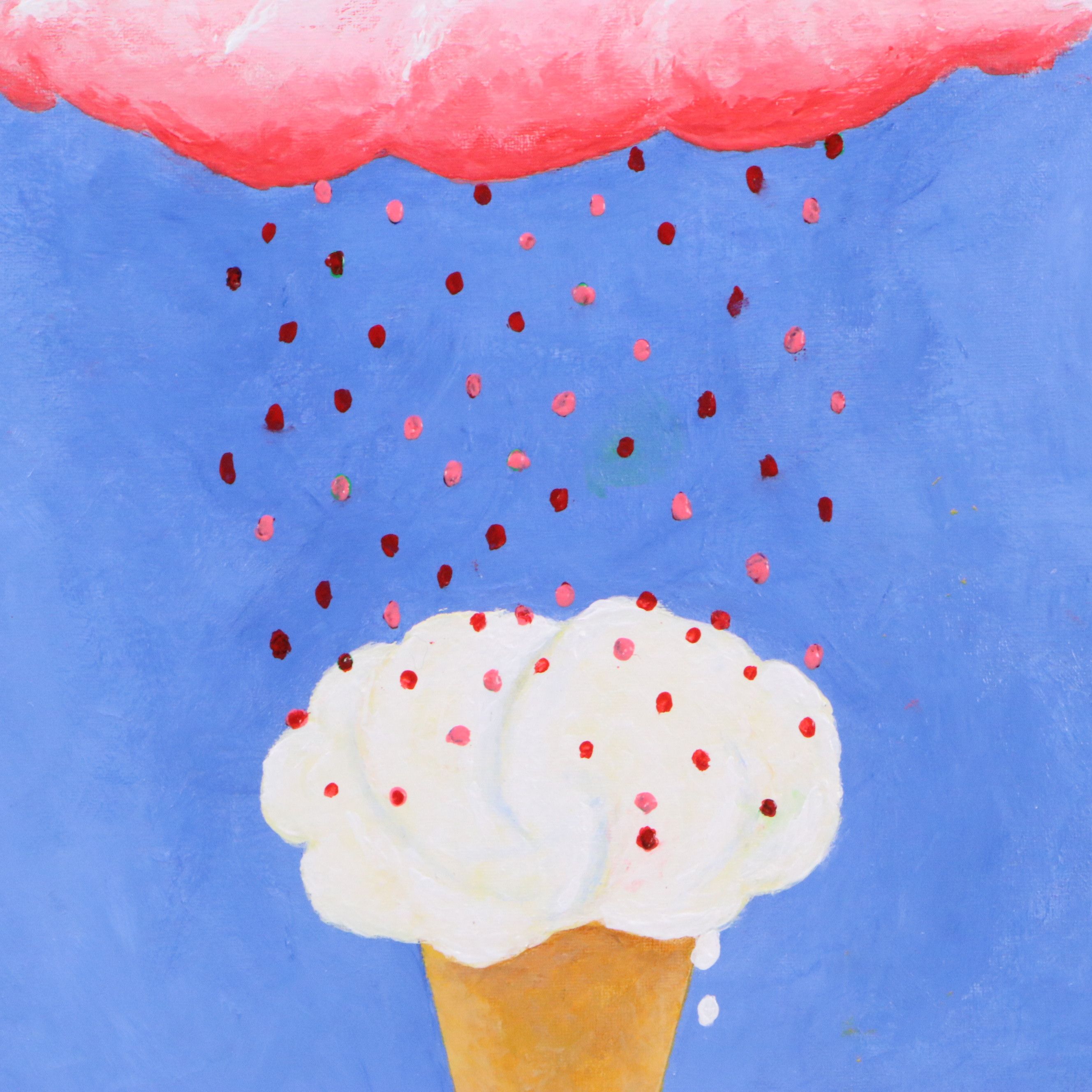 James Thomas Watkins Surrealist Style Seascapes of Ice Cream, 21st Century
