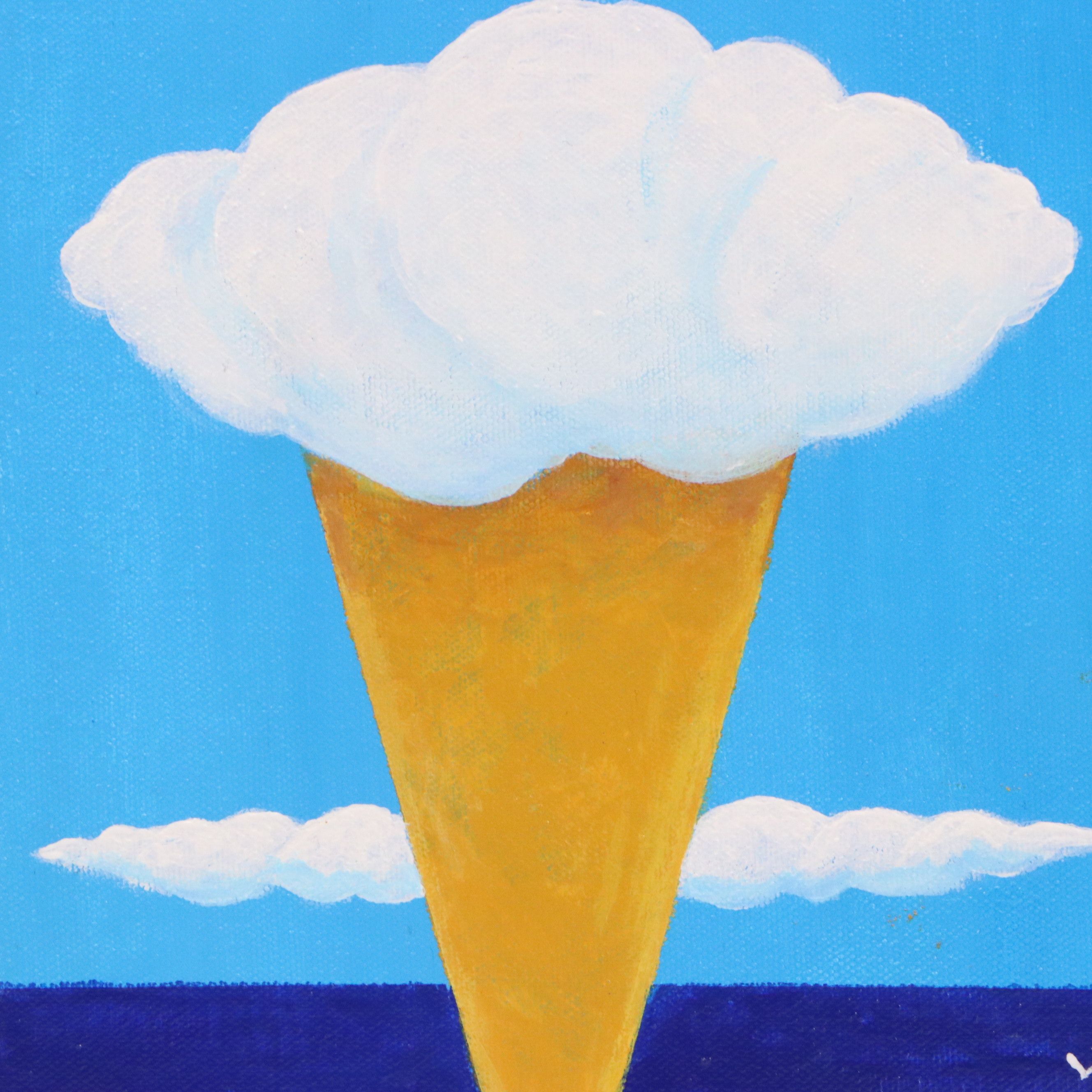 James Thomas Watkins Surrealist Style Seascapes of Ice Cream, 21st Century
