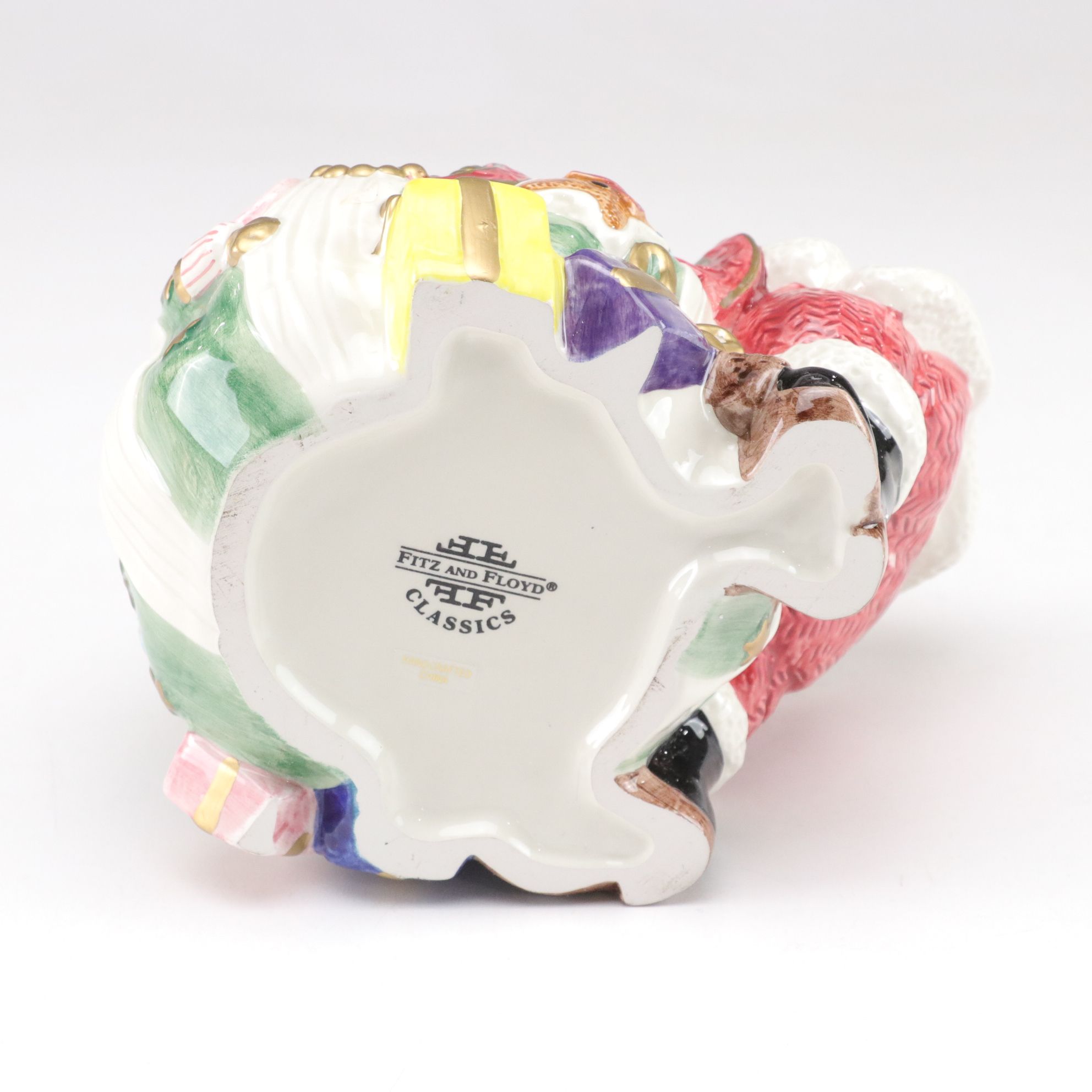 Fitz & Floyd Sugar Plum Santa Claus Cookie Jar, Sheffield Silver Plate & More