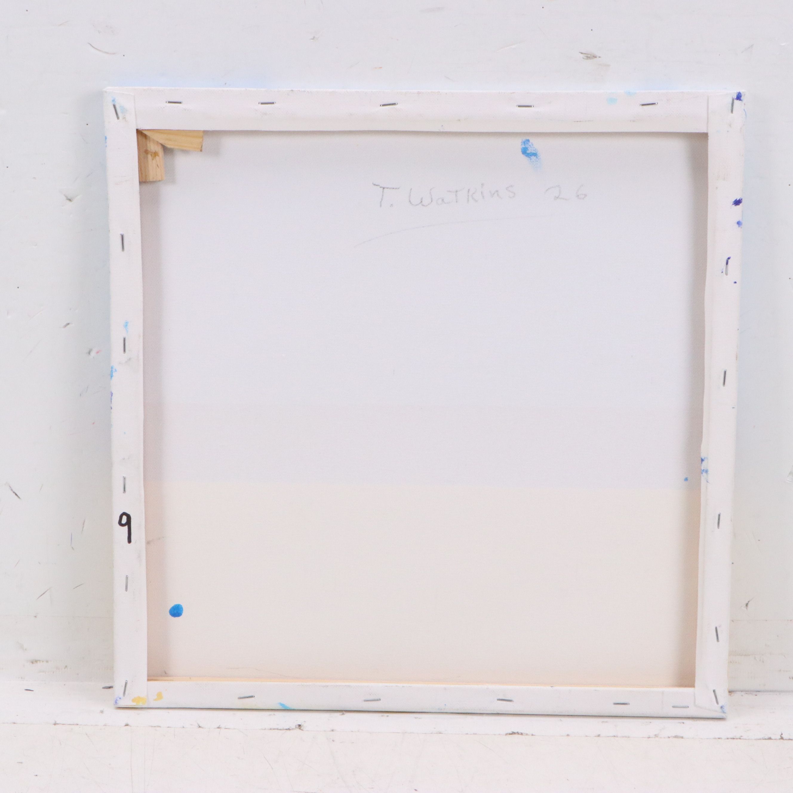 James Thomas Watkins Surrealist Style Landscape of Cat with Watermelon and More