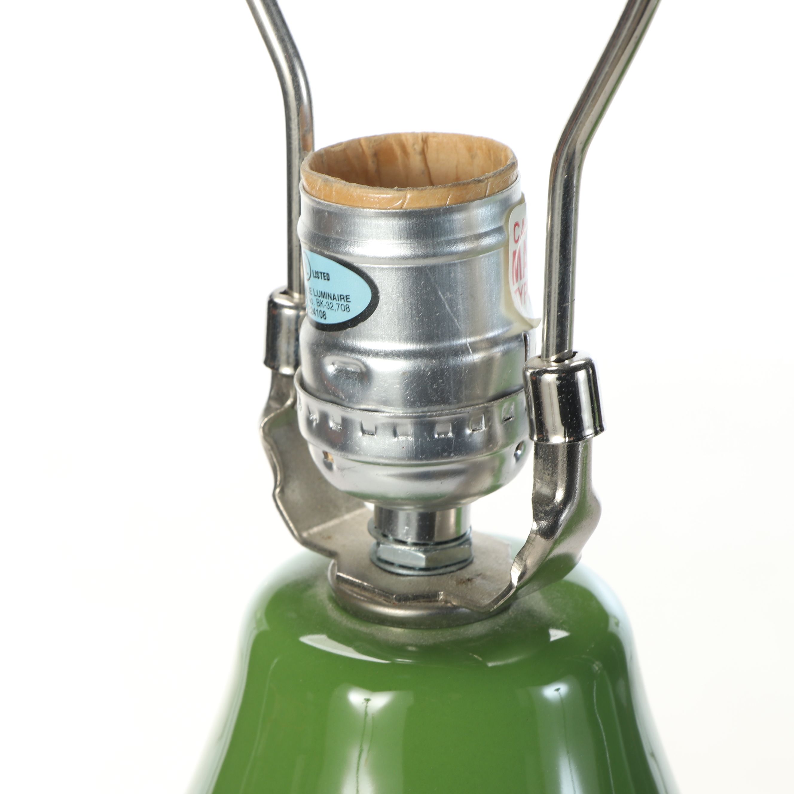 Modern Green Gourd Ceramic Table Lamps, 21st Century