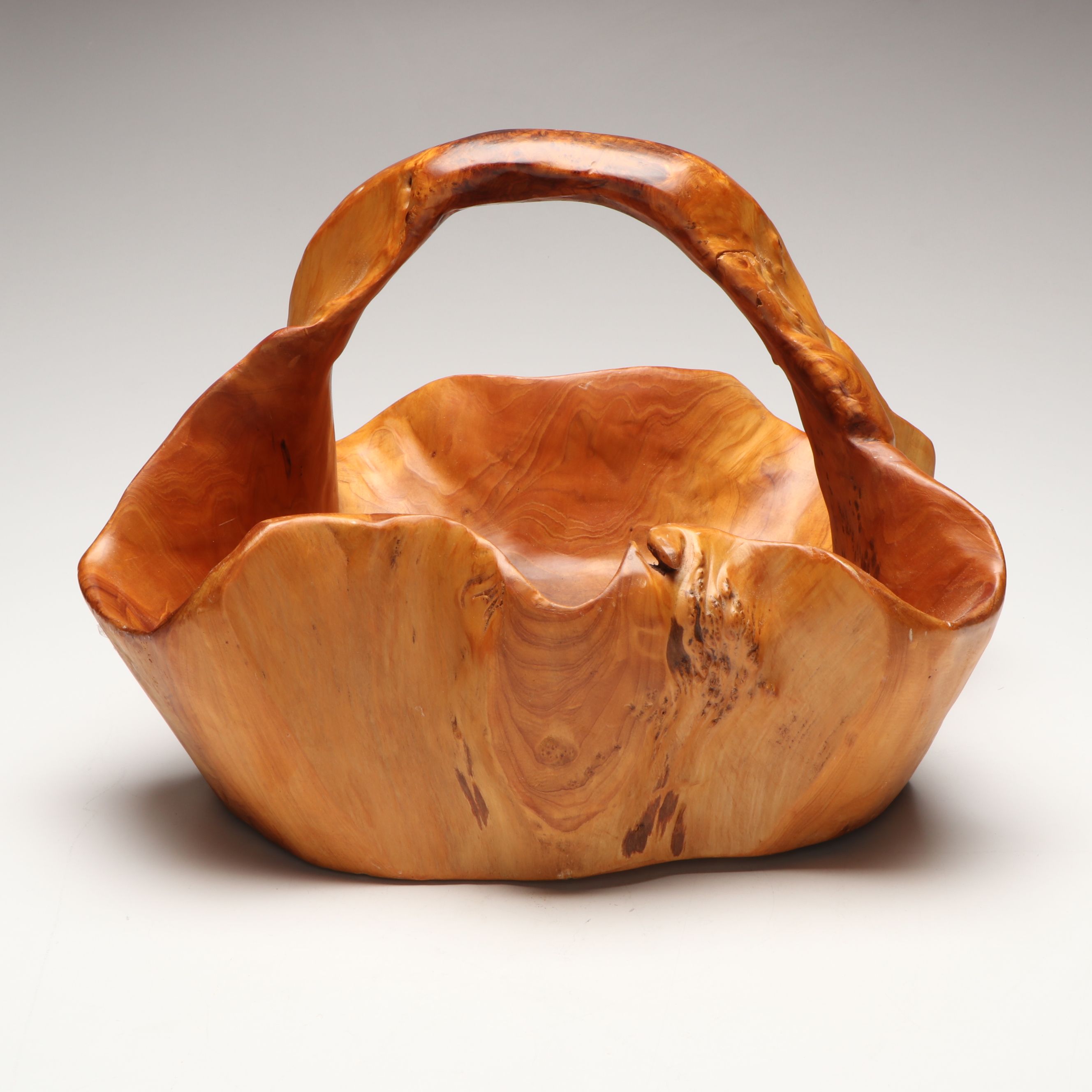 Burled Oak Knot Basket