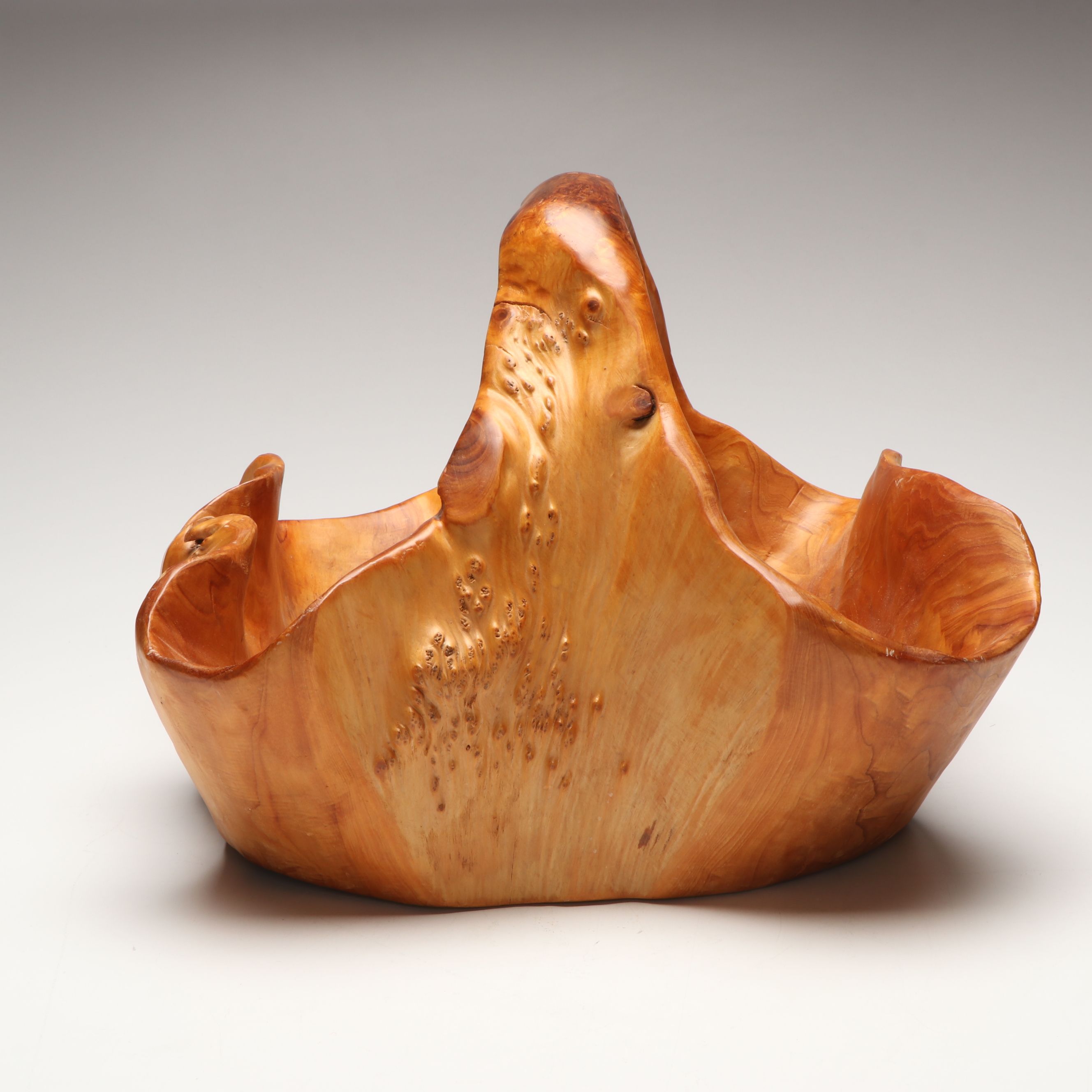 Burled Oak Knot Basket