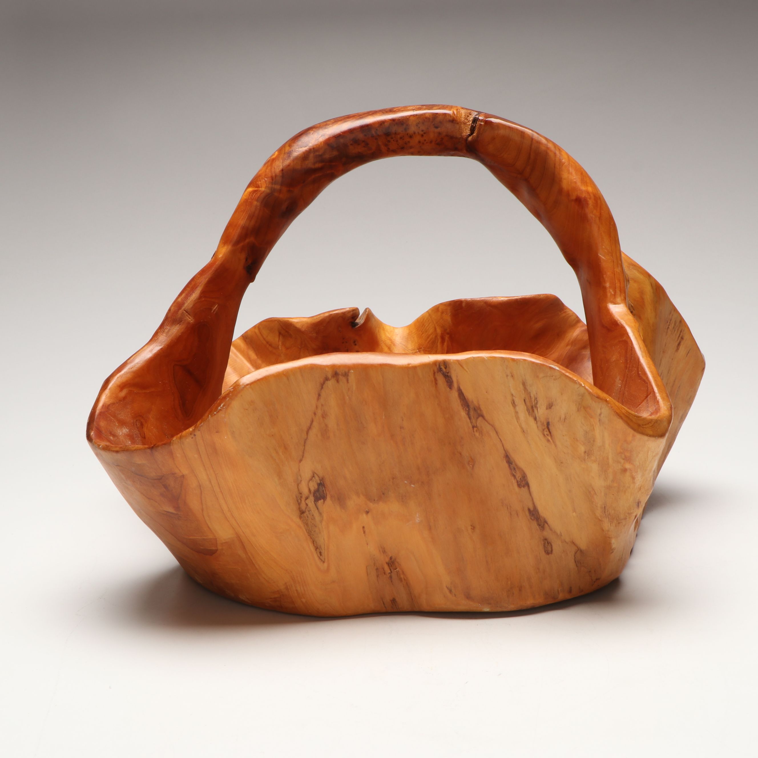 Burled Oak Knot Basket