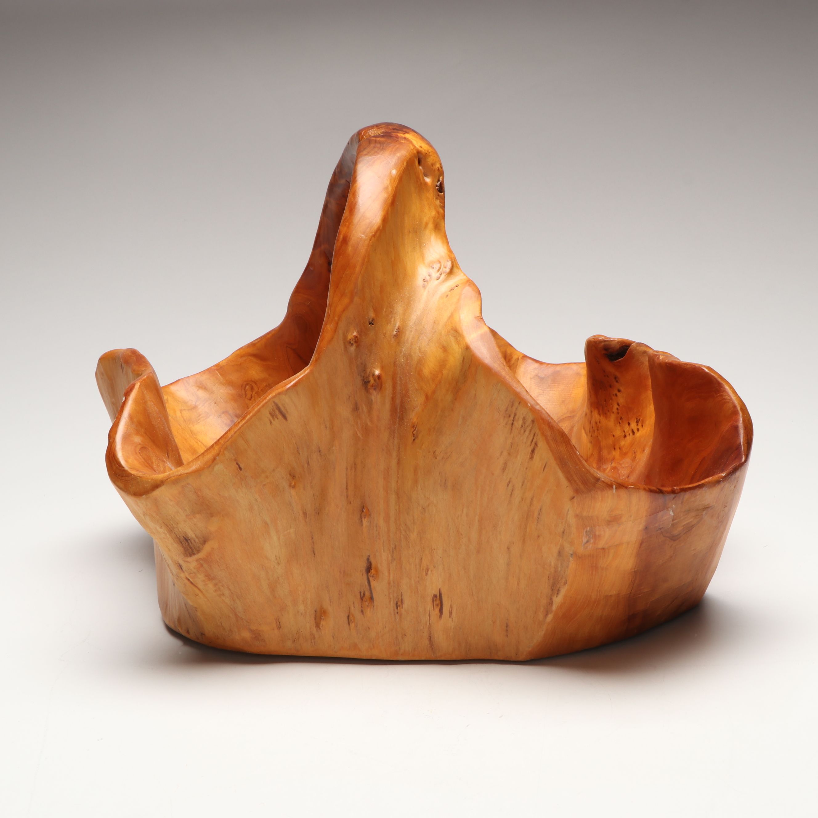 Burled Oak Knot Basket