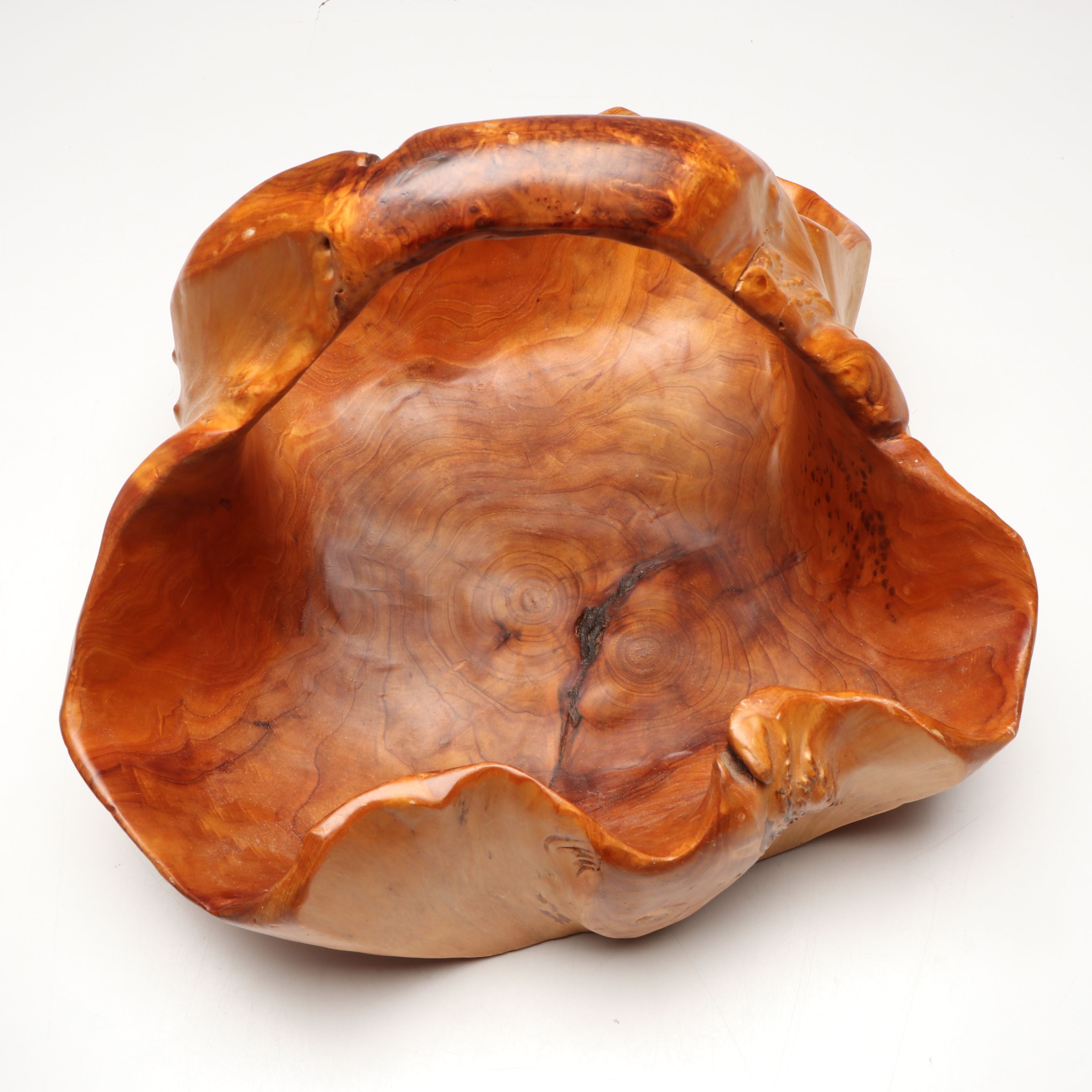 Burled Oak Knot Basket