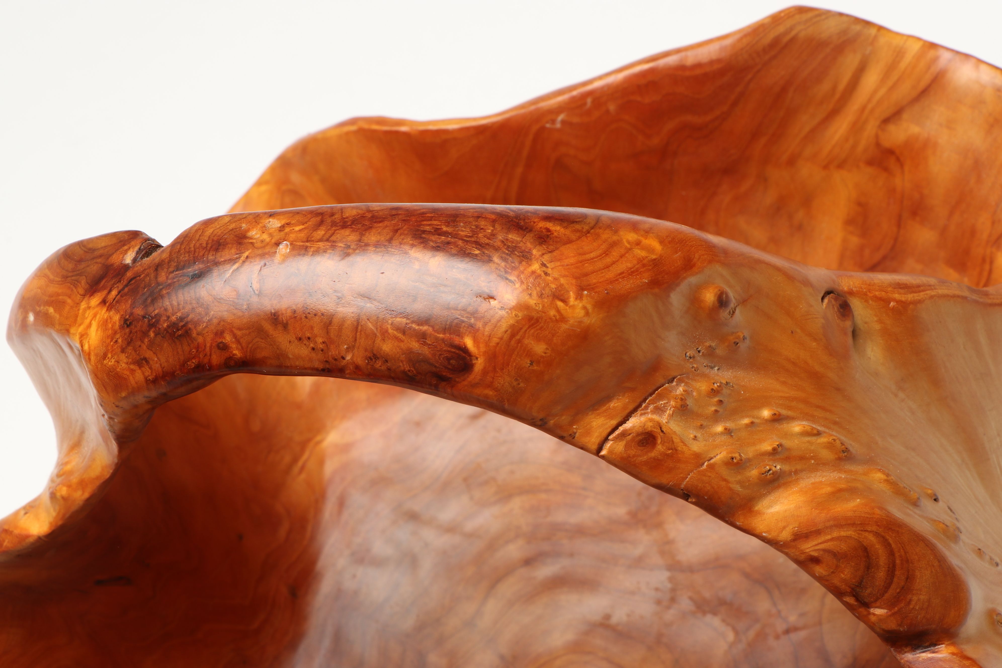 Burled Oak Knot Basket