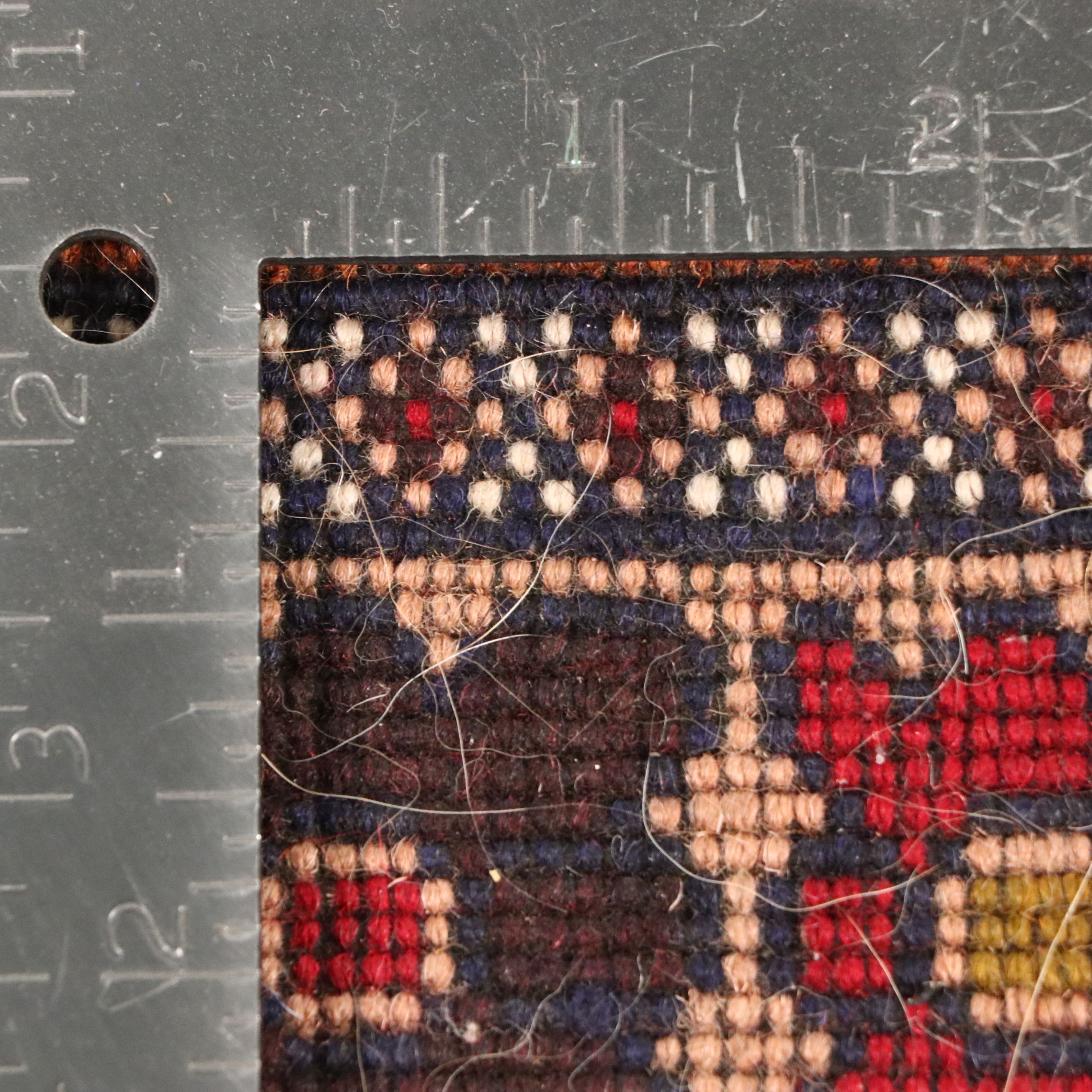 2'9 x 4'11 Hand-Knotted Afghan Baluch Accent Rug