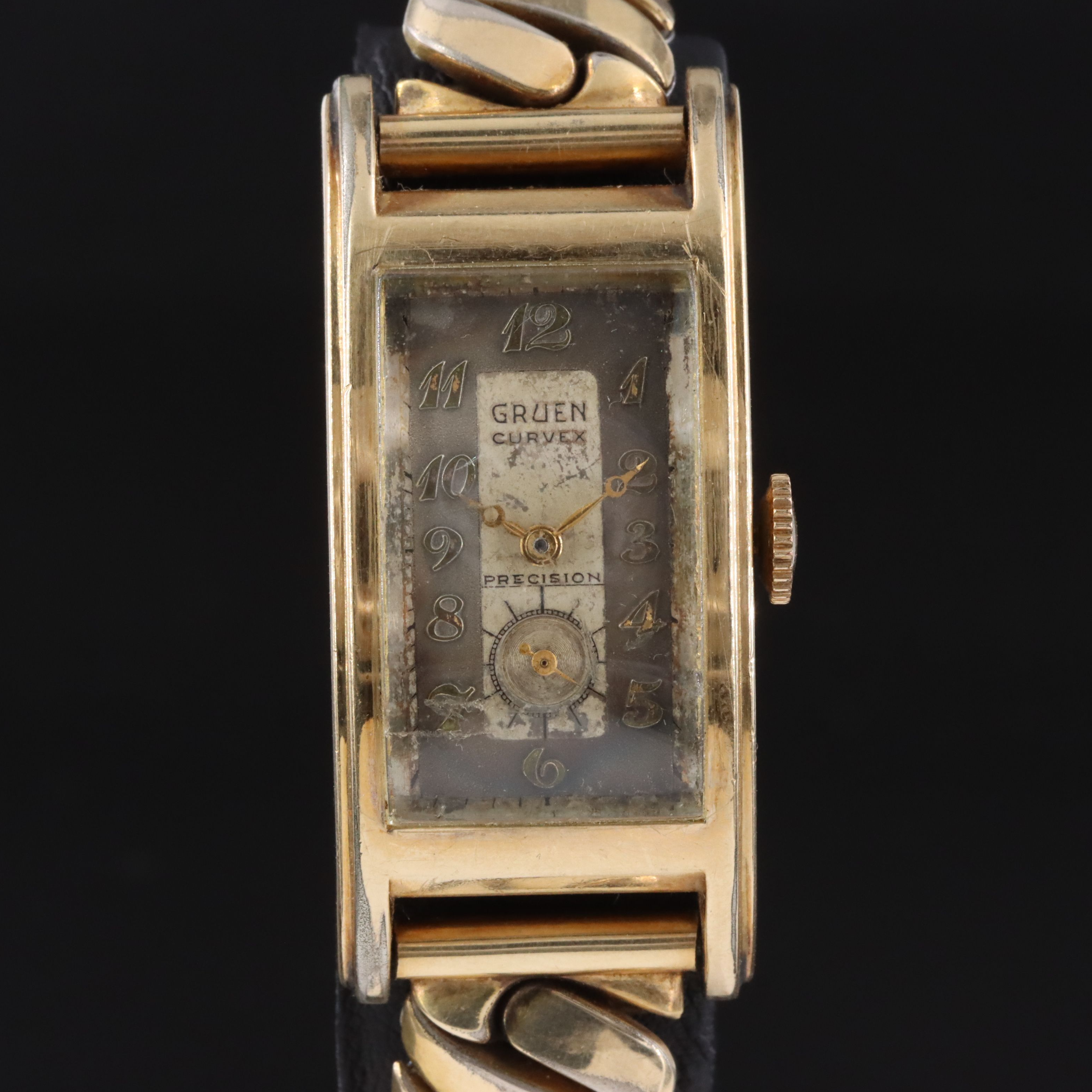 Gruen Curvex Precision Gold-Filled Stem Wind Watch