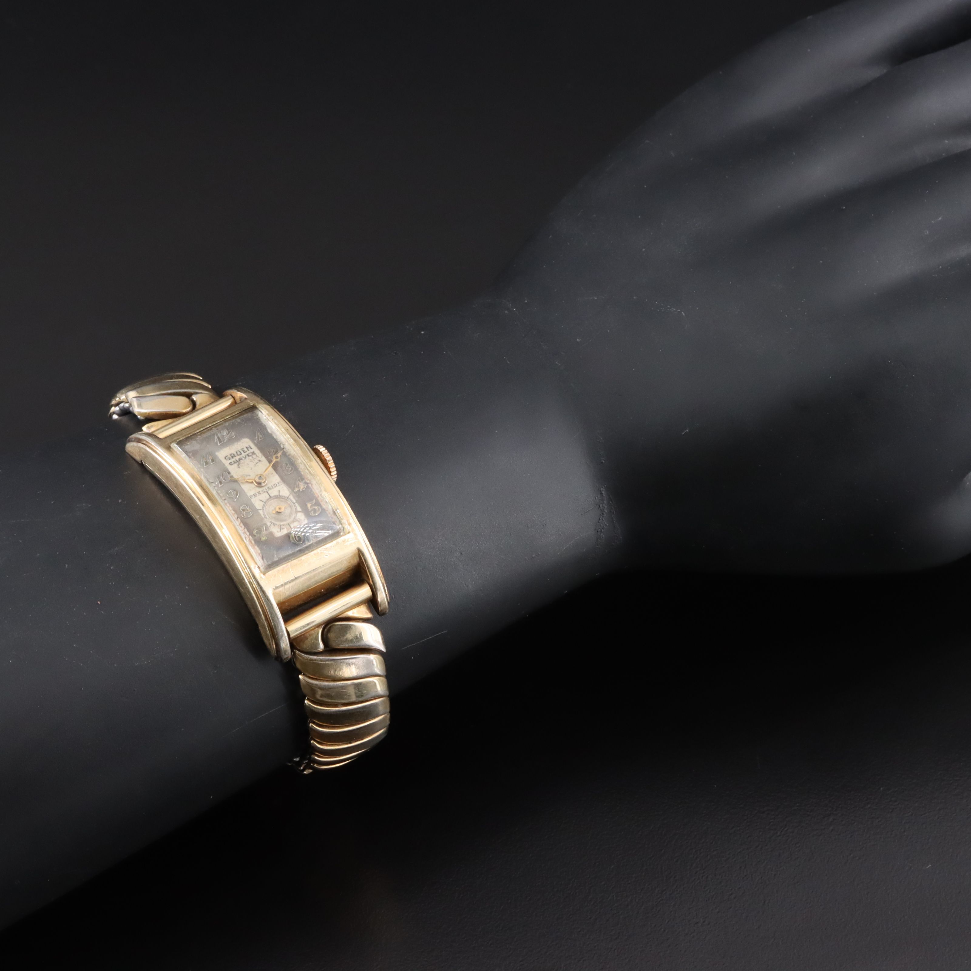 Gruen Curvex Precision Gold-Filled Stem Wind Watch