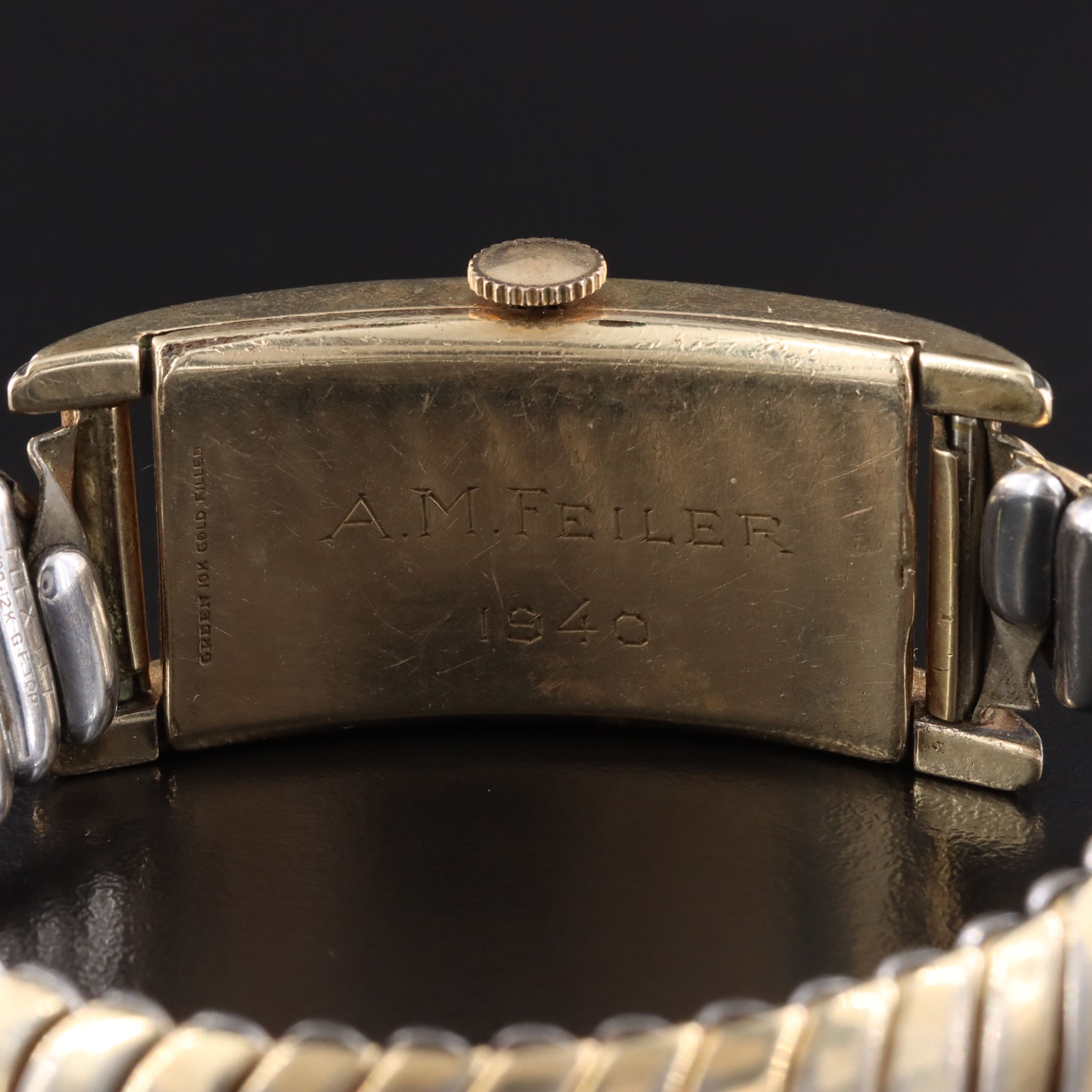 Gruen Curvex Precision Gold-Filled Stem Wind Watch