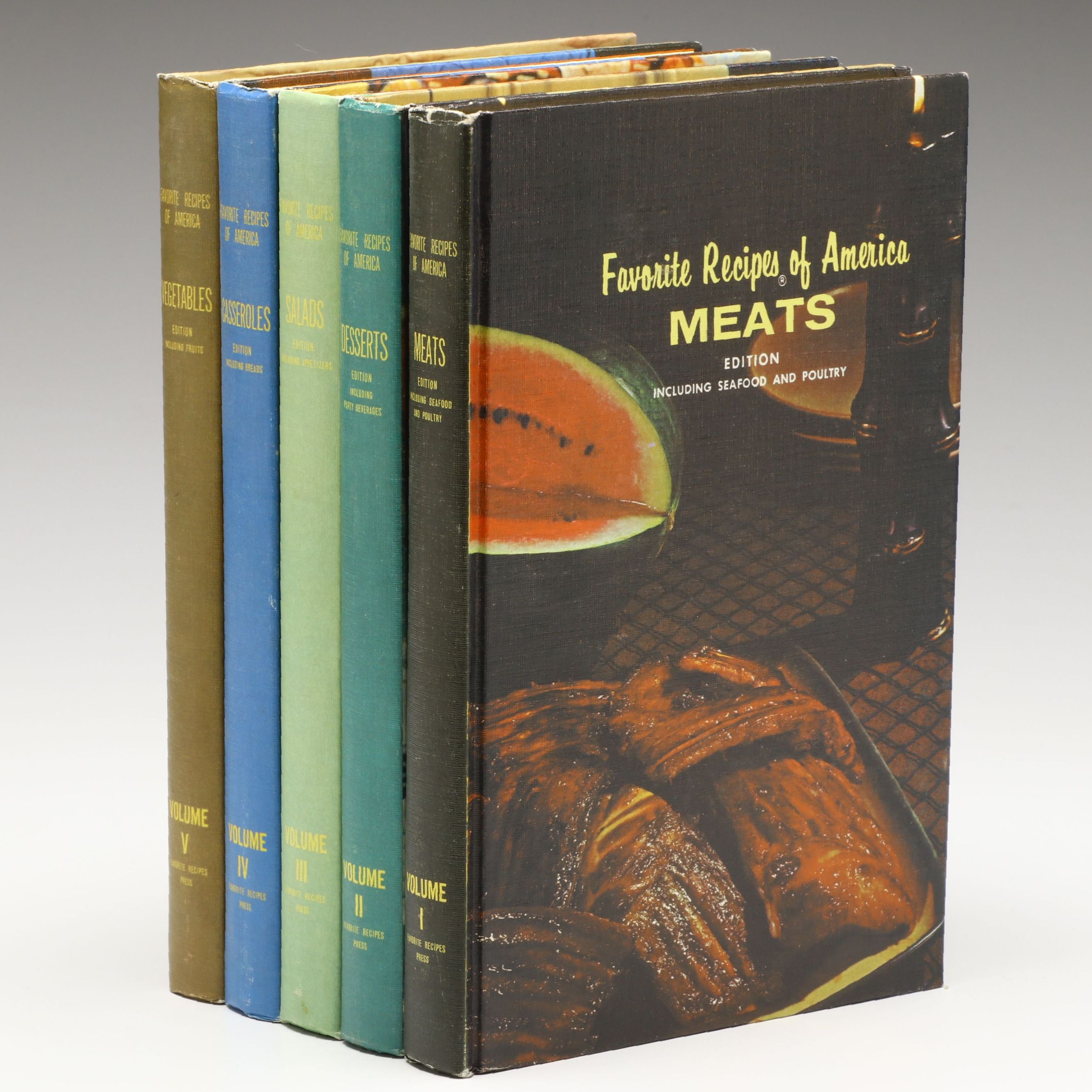 "Favorite Recipes of America" Cookbooks Full Set, 1966