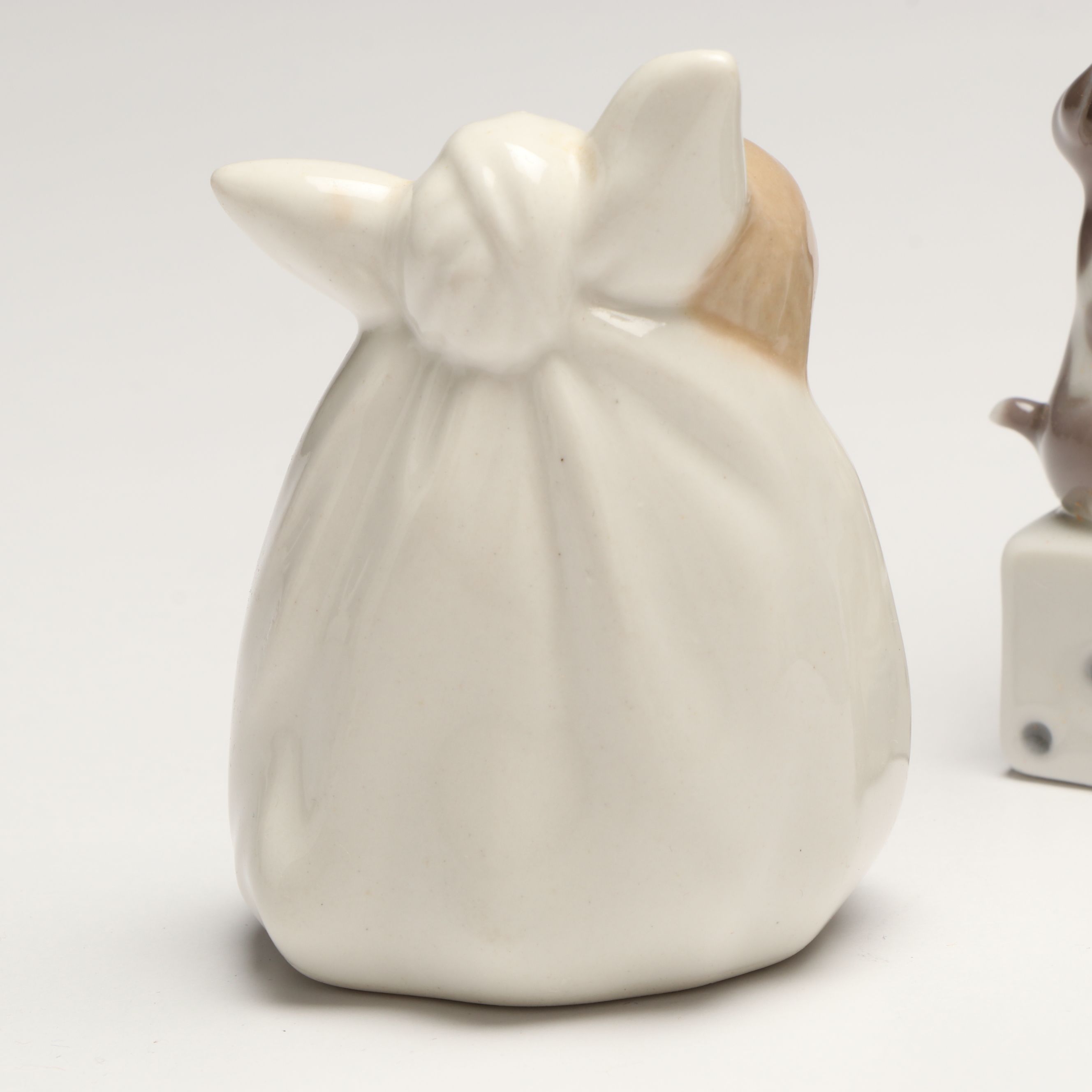 Lladró Clown with Puppy Porcelain Figures and Other Swaddled Baby Figure