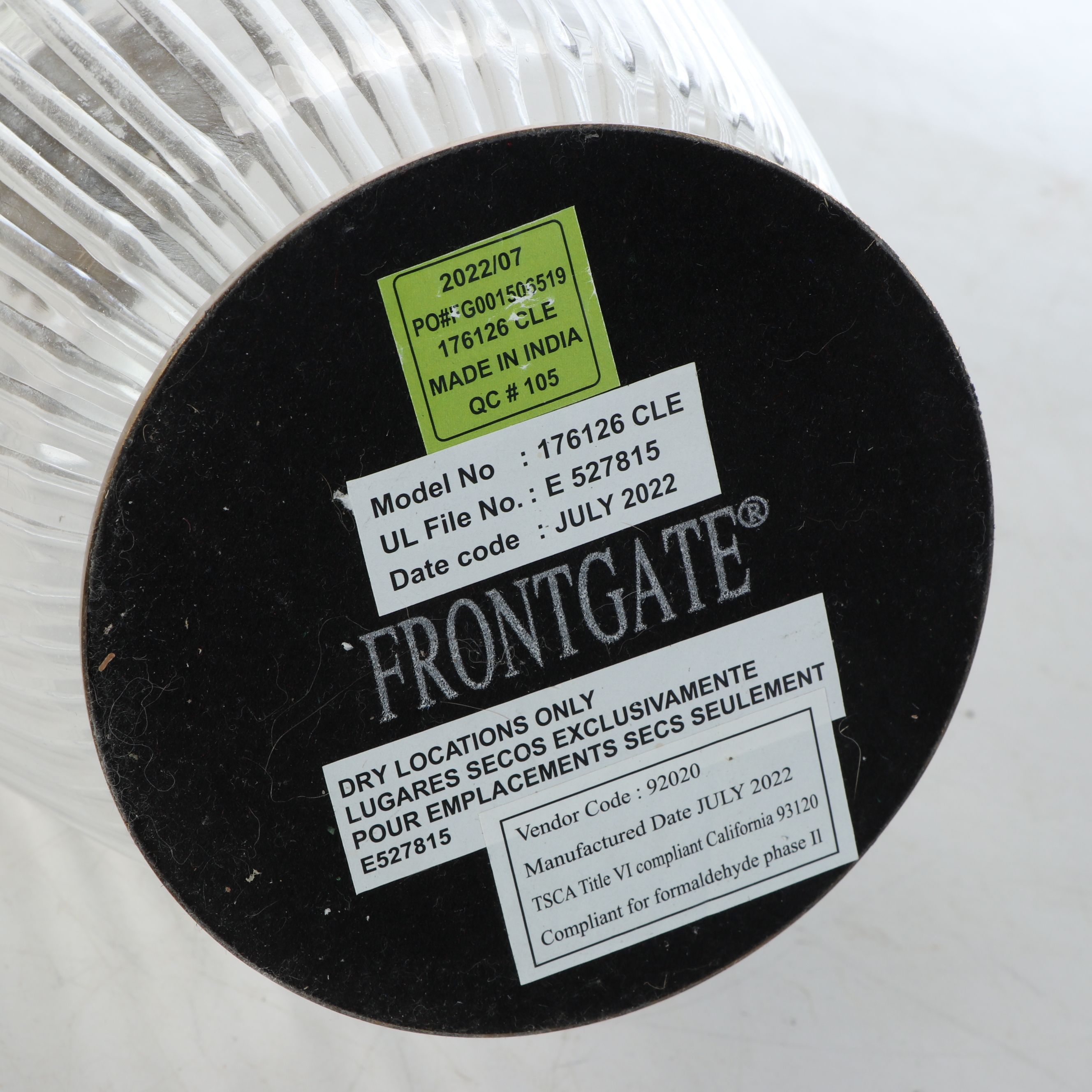 Ballard Designs Tortoise Glass Accent Lamp with Ribbed Glass Accent Lamp