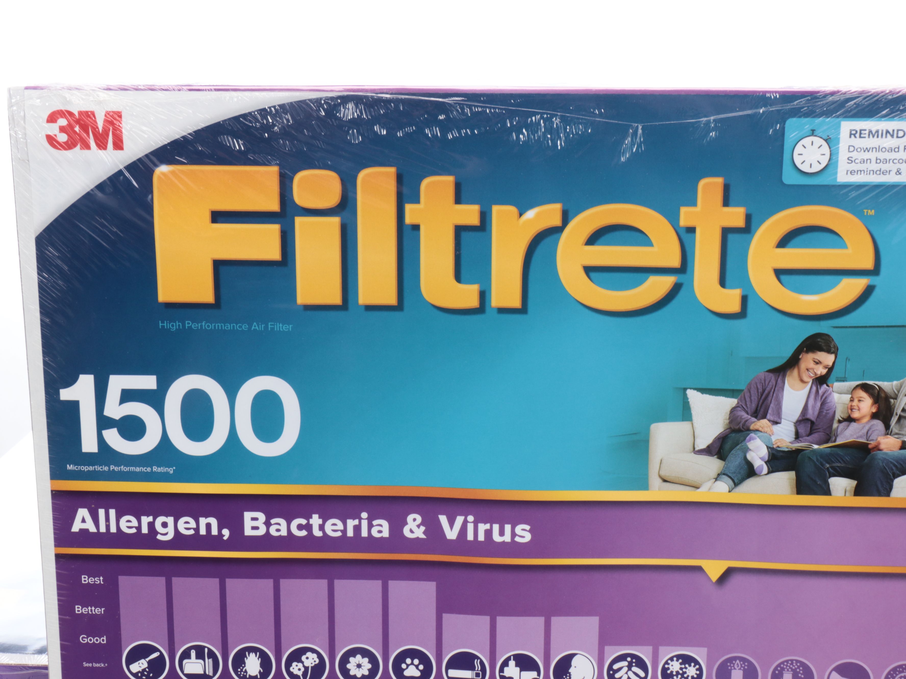 3M Filtrete 1500 High Performance Air Filters, 16" x 20" x 1"
