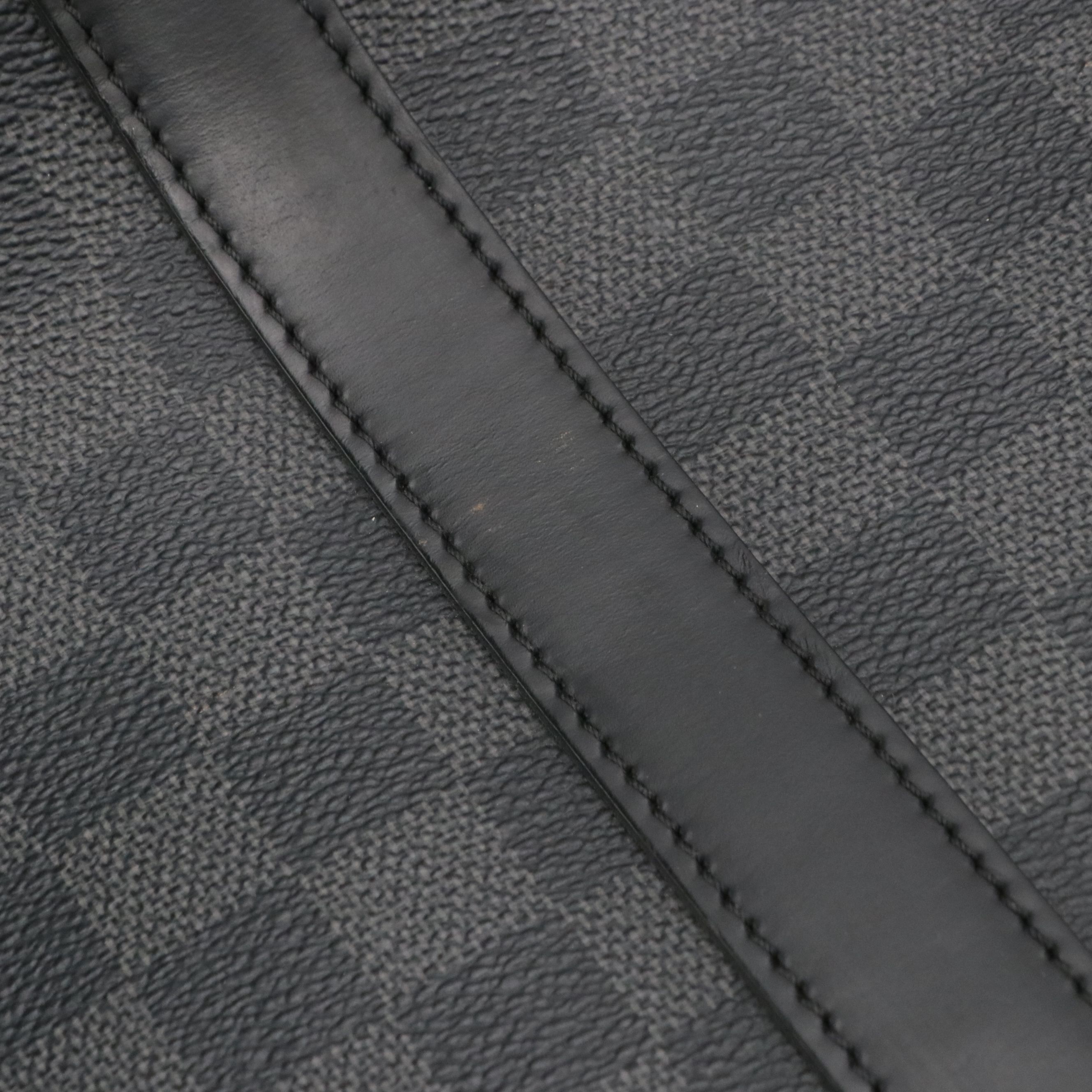 Louis Vuitton Anton Top Handle Two-Way Bag in Damier Graphite Canvas and Leather
