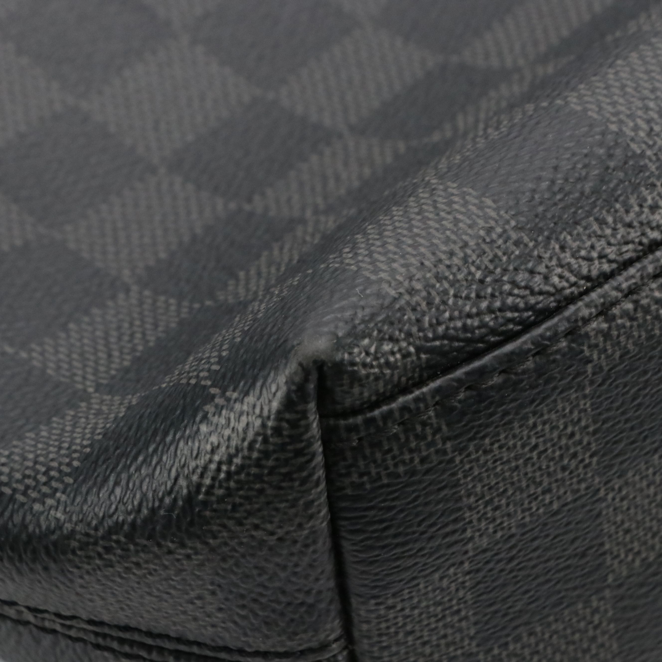 Louis Vuitton Anton Top Handle Two-Way Bag in Damier Graphite Canvas and Leather