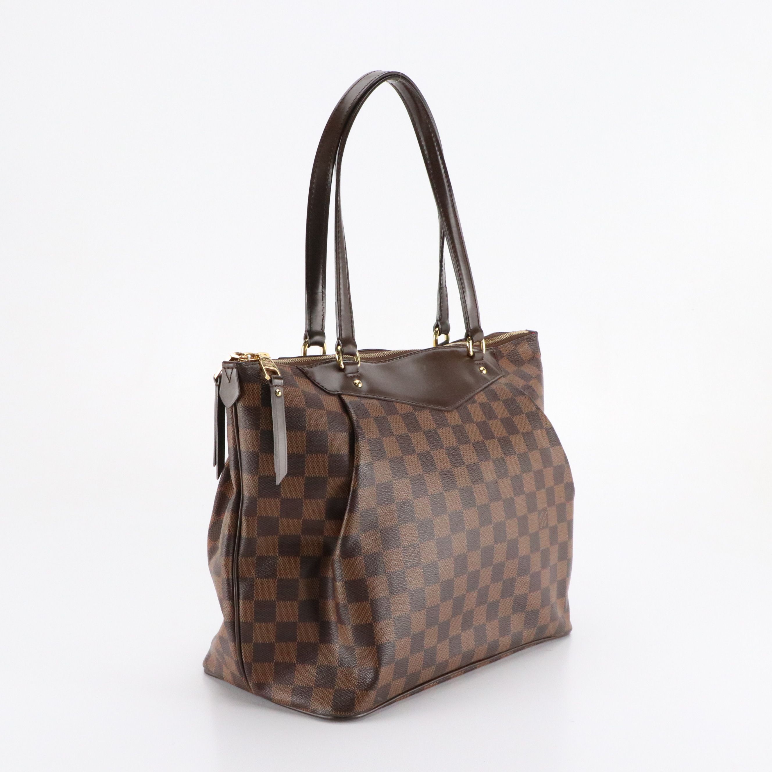 Louis Vuitton Westminster GM Shoulder Bag in Damier Ebene Canvas and Leather