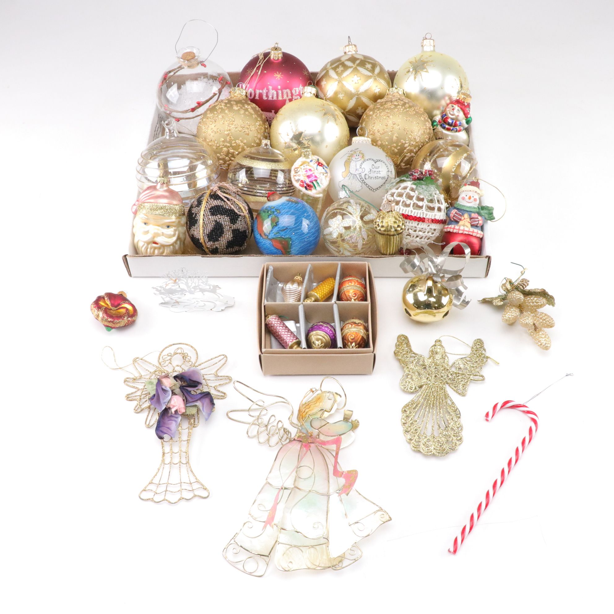 Blown Glass, Snow Globe and Hand-Painted Christmas Ornament Collection