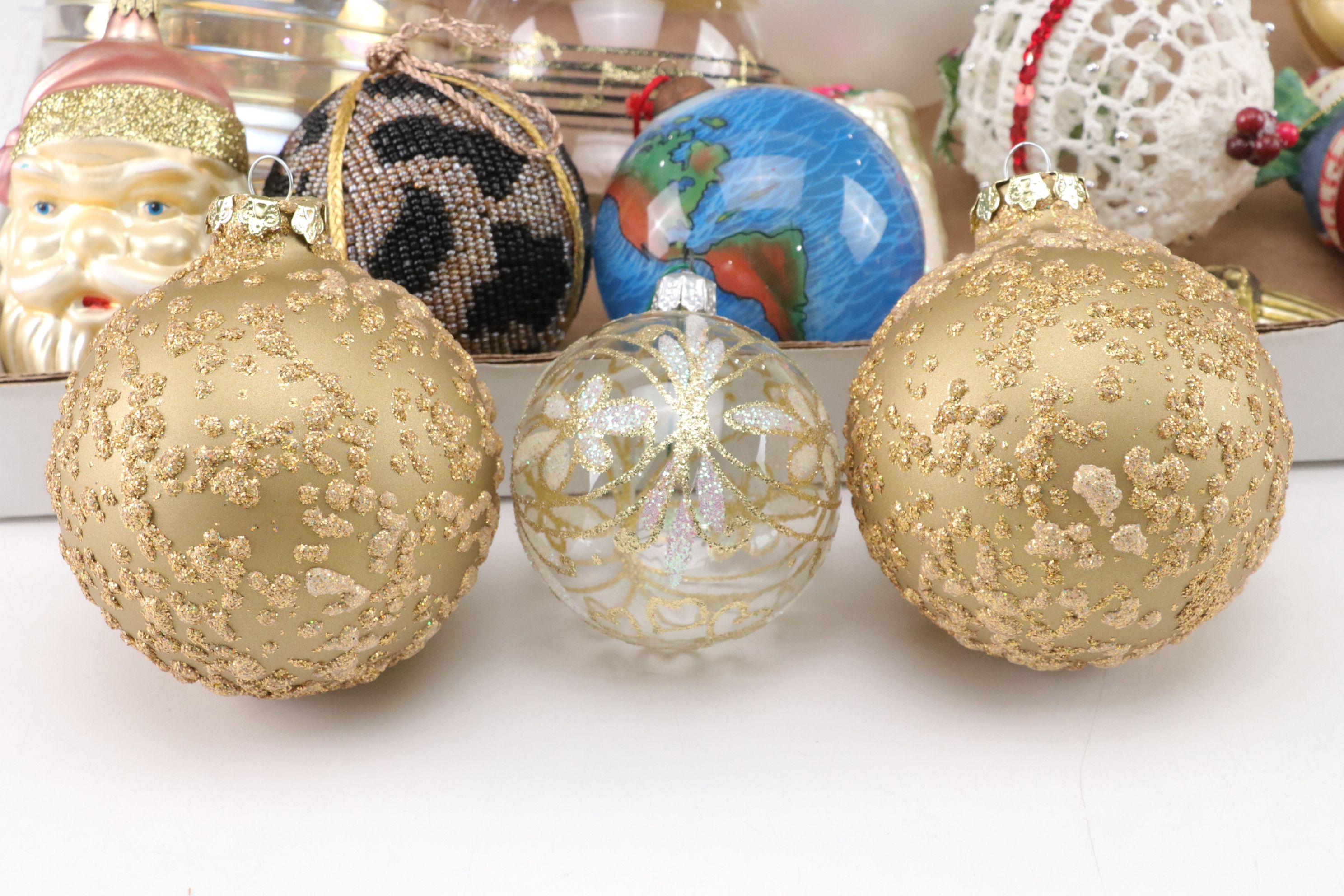 Blown Glass, Snow Globe and Hand-Painted Christmas Ornament Collection
