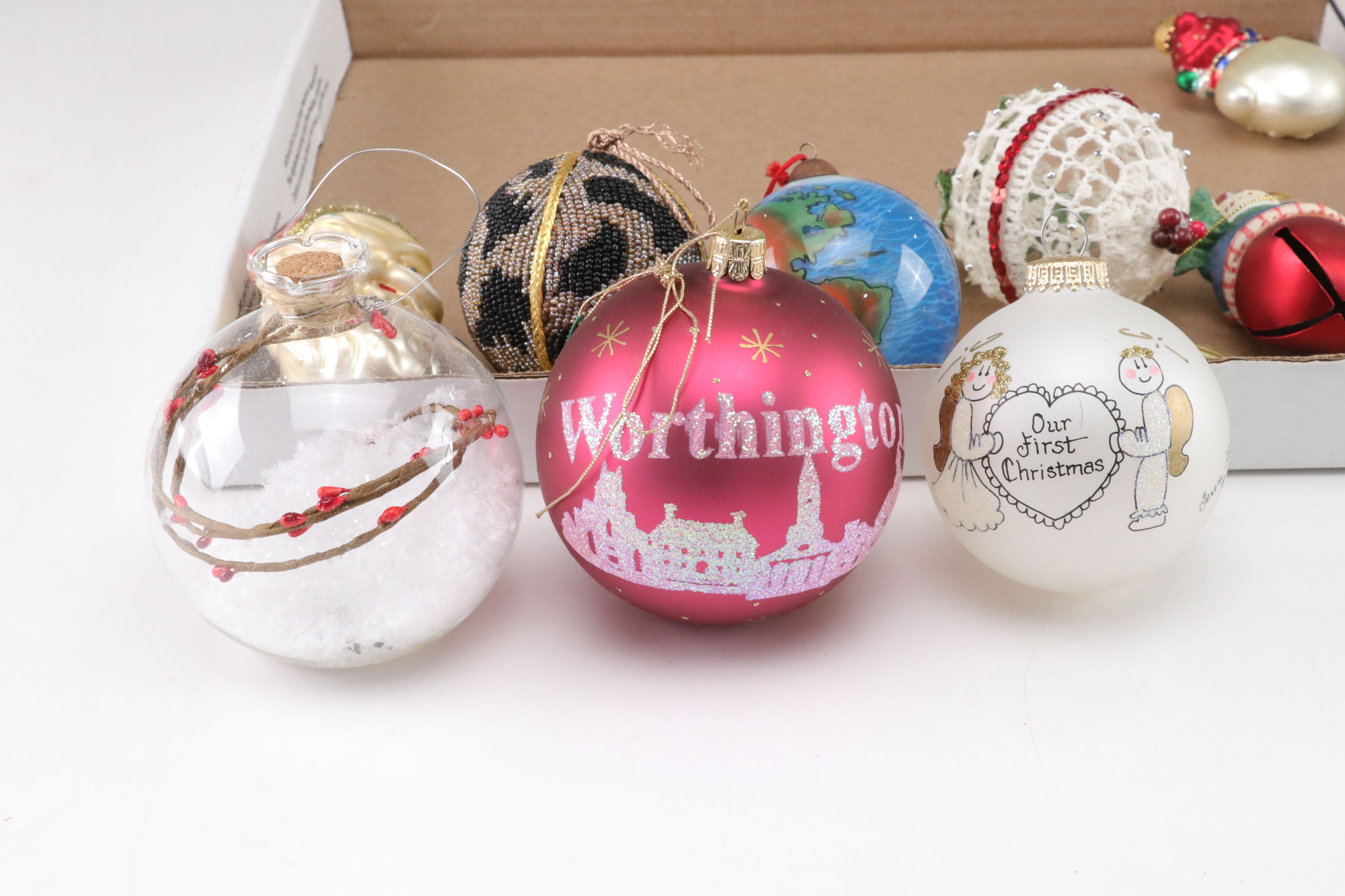 Blown Glass, Snow Globe and Hand-Painted Christmas Ornament Collection