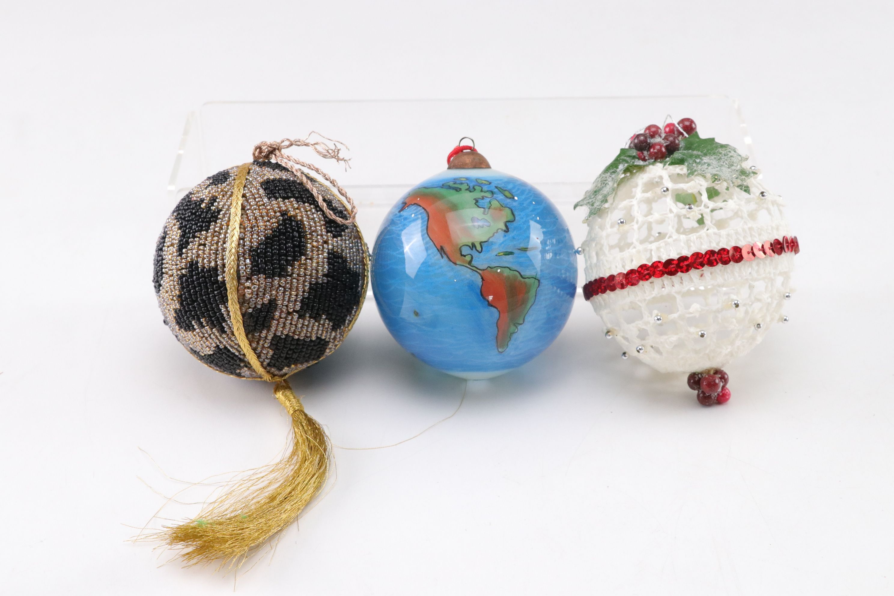 Blown Glass, Snow Globe and Hand-Painted Christmas Ornament Collection