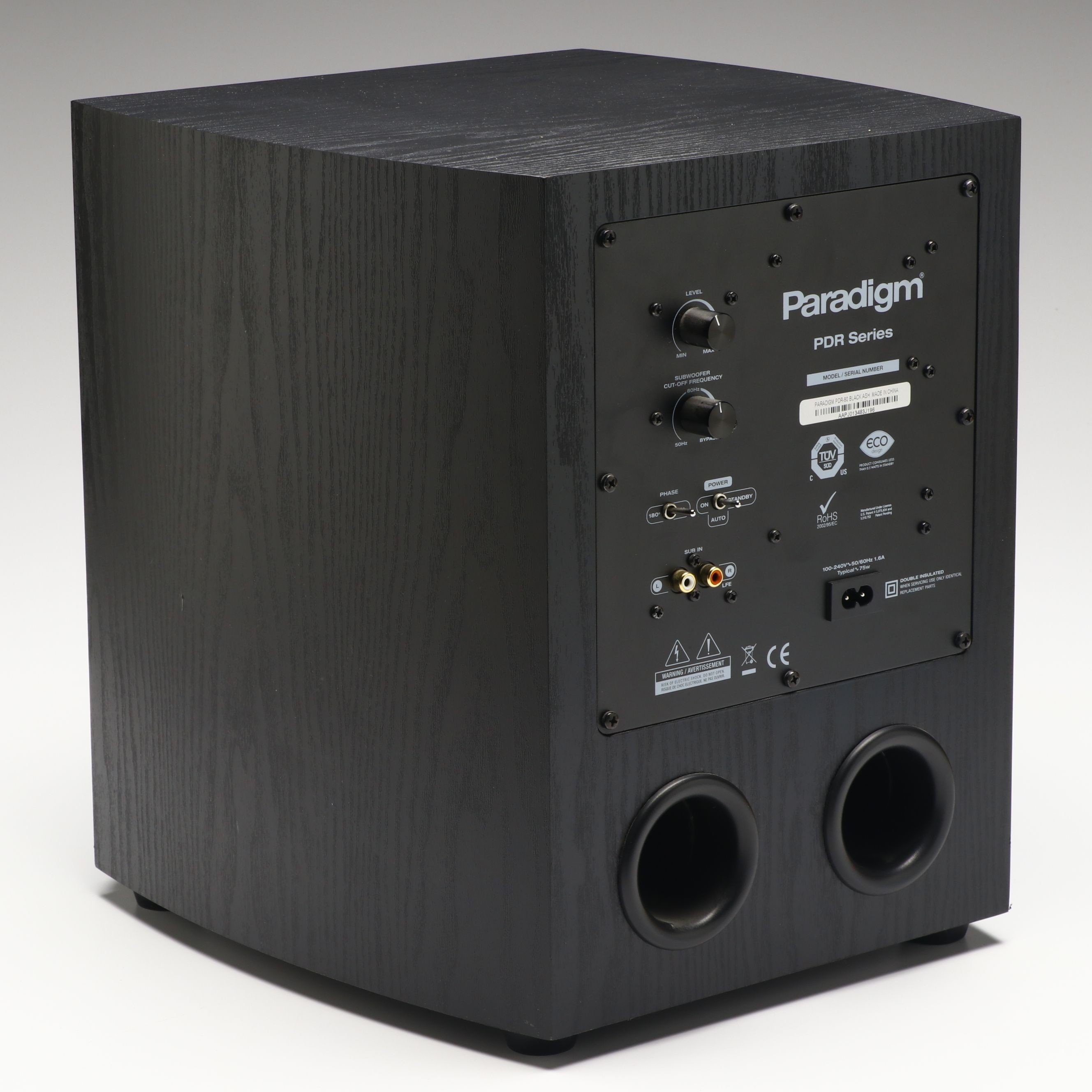 Paradigm Black Ash PDR-80 Subwoofer