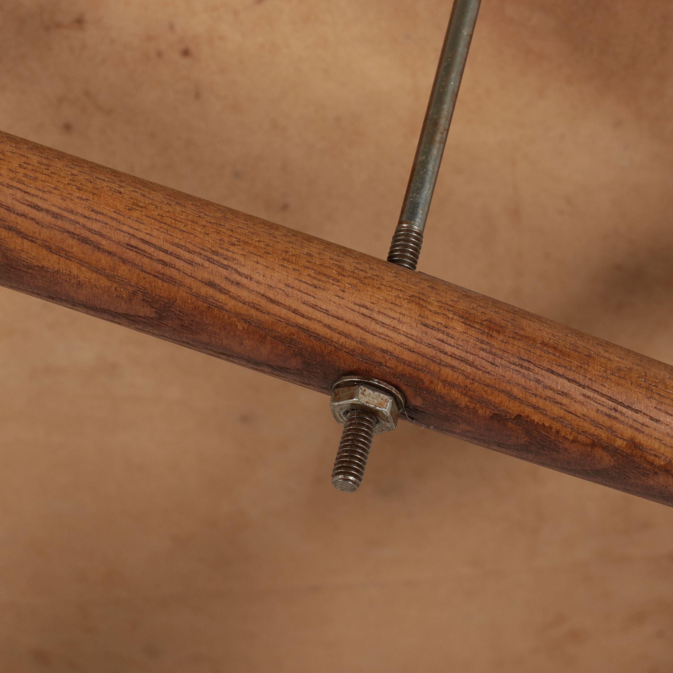Pair of Tooled Leather Inset Oak Captain's Chairs, Late 20th Century