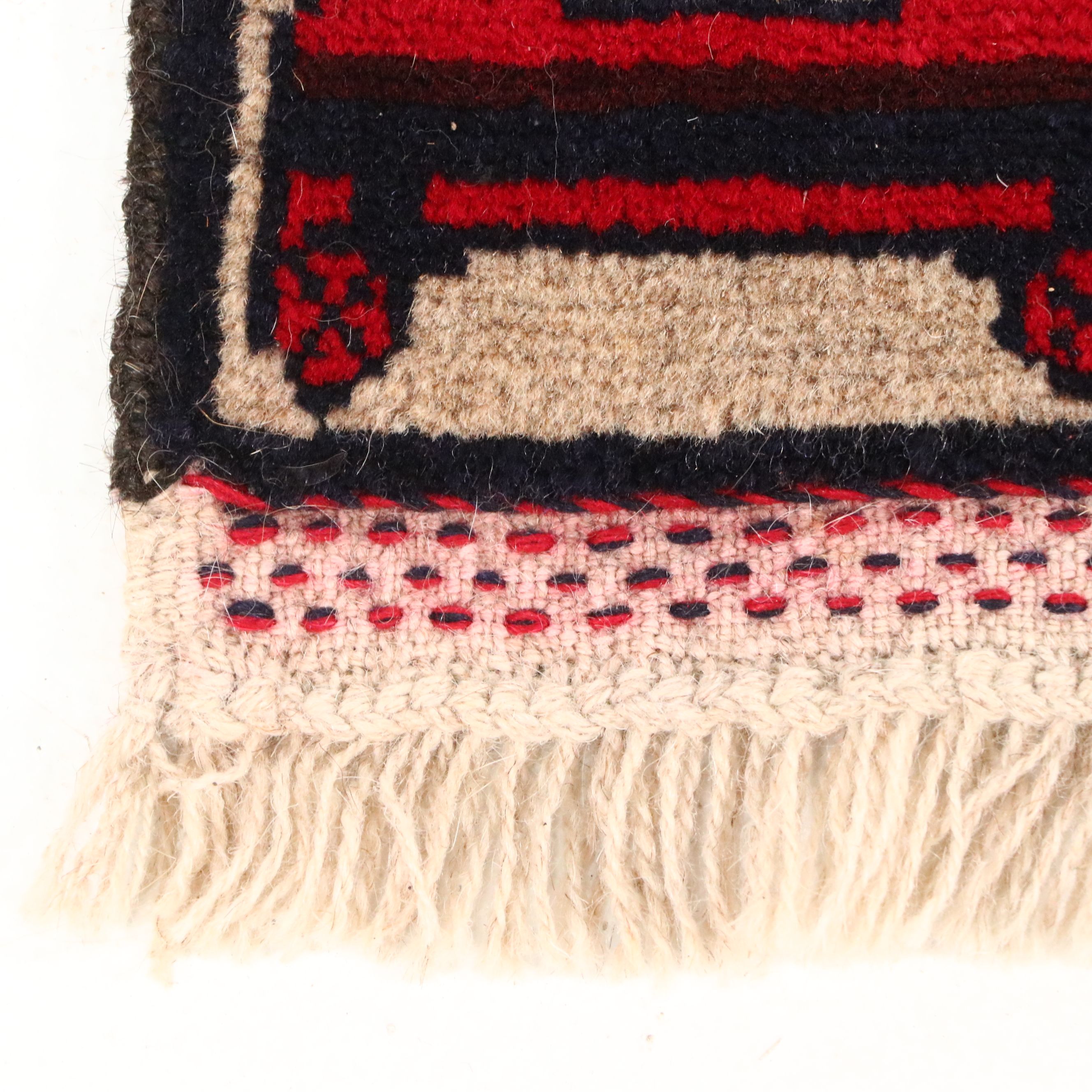 2'10 x 4'10 Hand-Knotted Afghan Baluch Accent Rug
