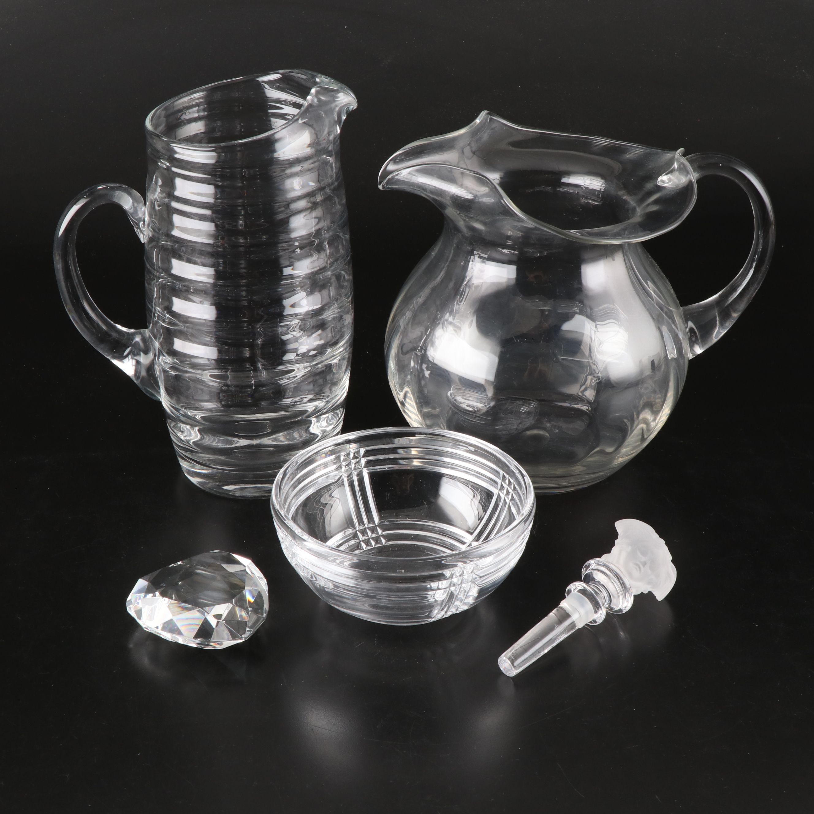 Ralph Lauren "Glen Plaid" Crystal Bowl with More Table Accessories