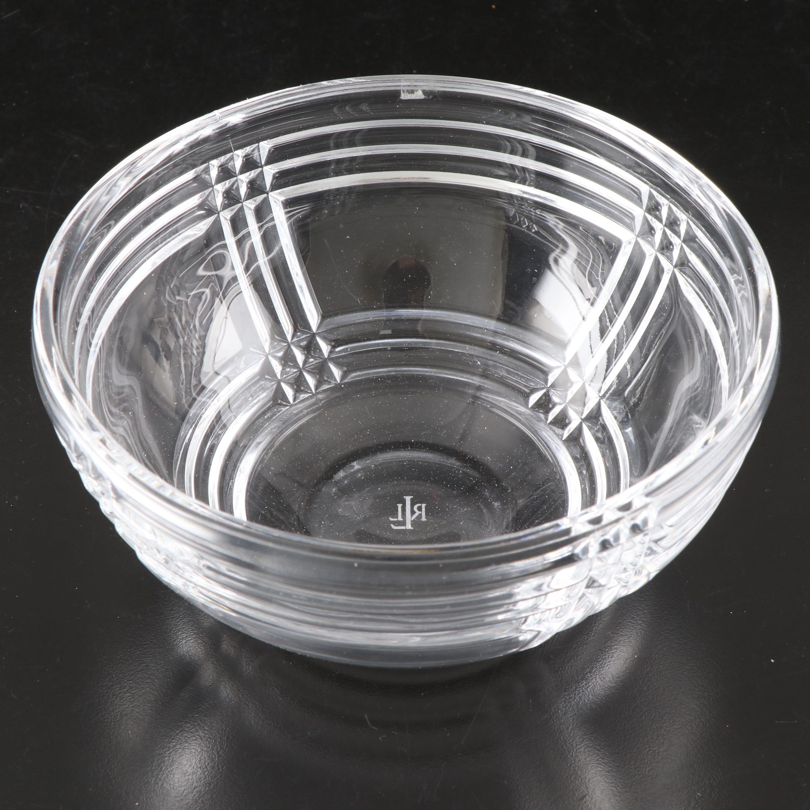 Ralph Lauren "Glen Plaid" Crystal Bowl with More Table Accessories