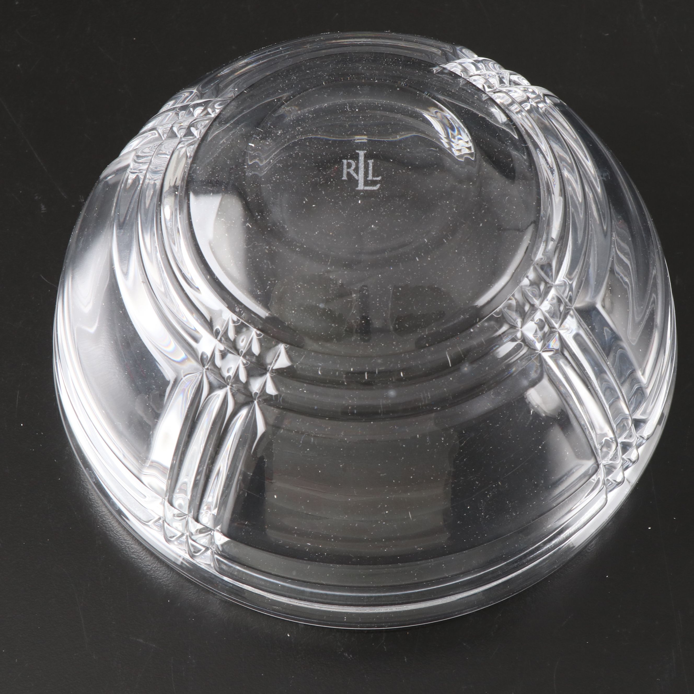 Ralph Lauren "Glen Plaid" Crystal Bowl with More Table Accessories
