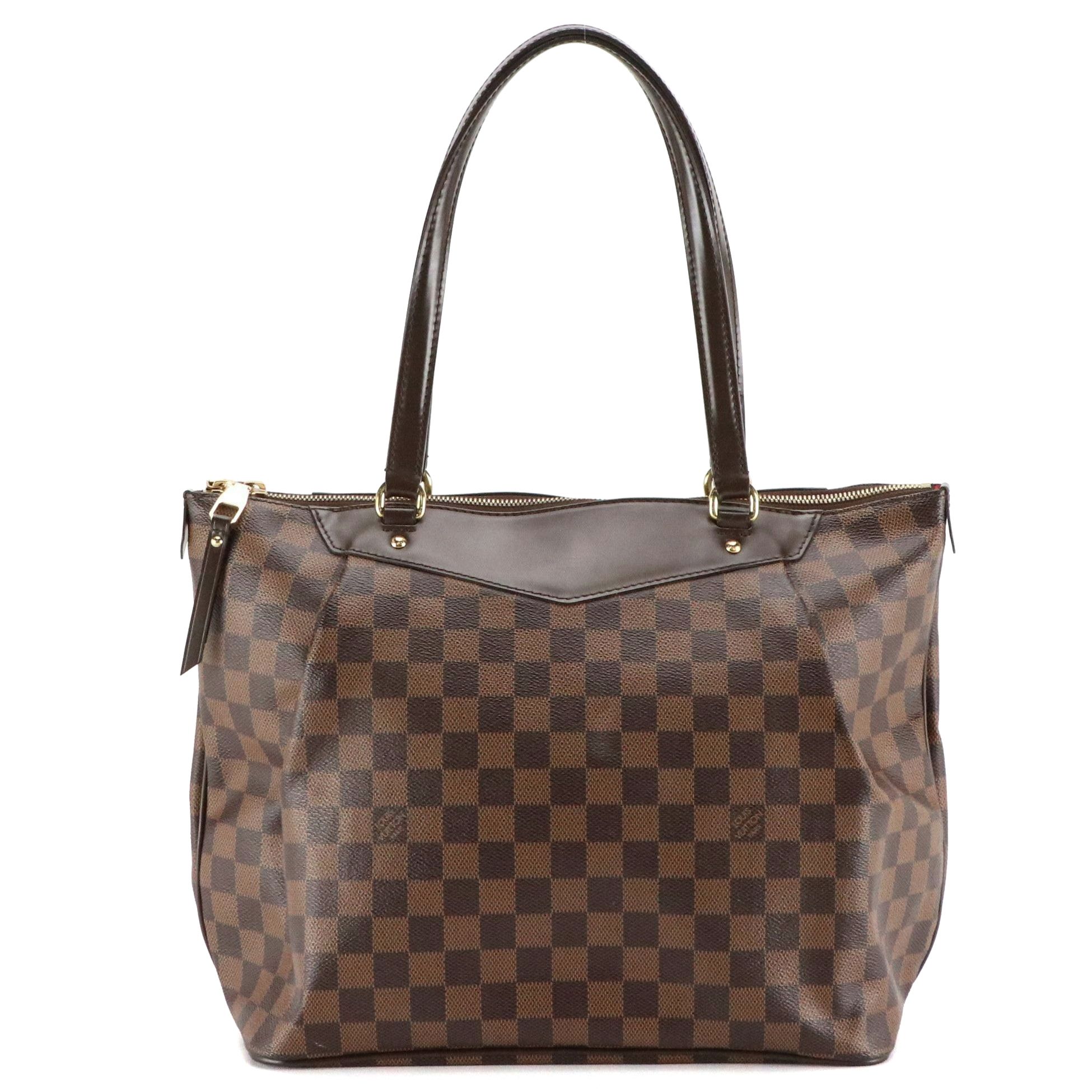 Louis Vuitton Westminster GM Shoulder Bag in Damier Ebene Canvas and Leather