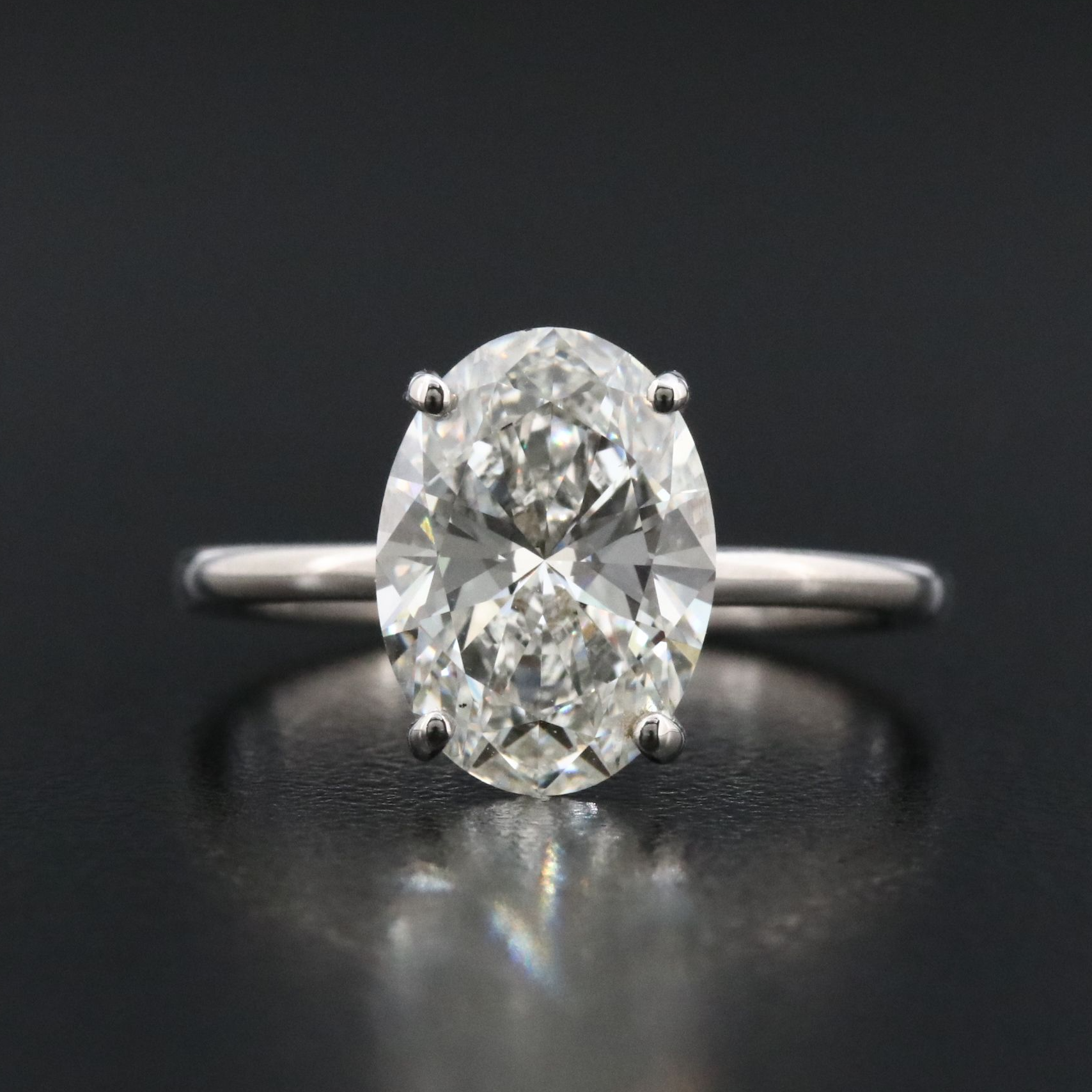 18K 3.01 CT Lab Grown Diamond Ring with IGI Report