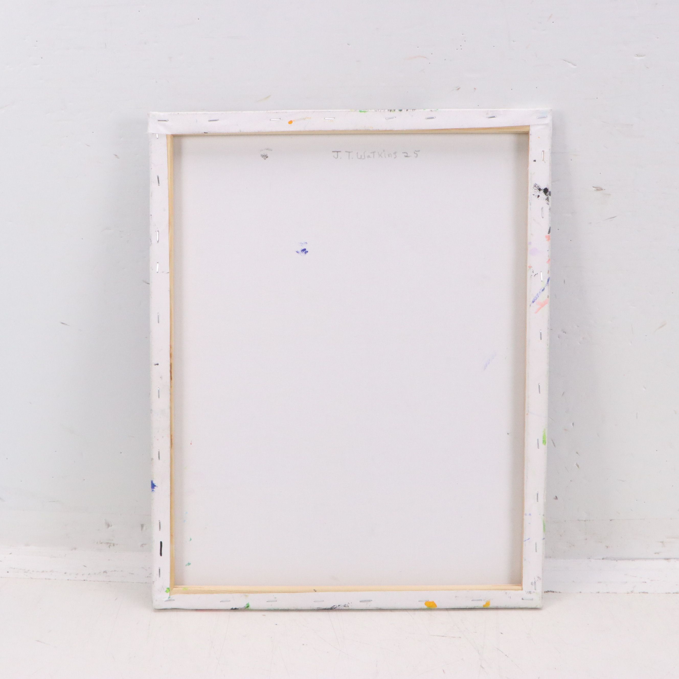 James Thomas Watkins Stylized Nocturne Floral Still Life Acrylic Paintings