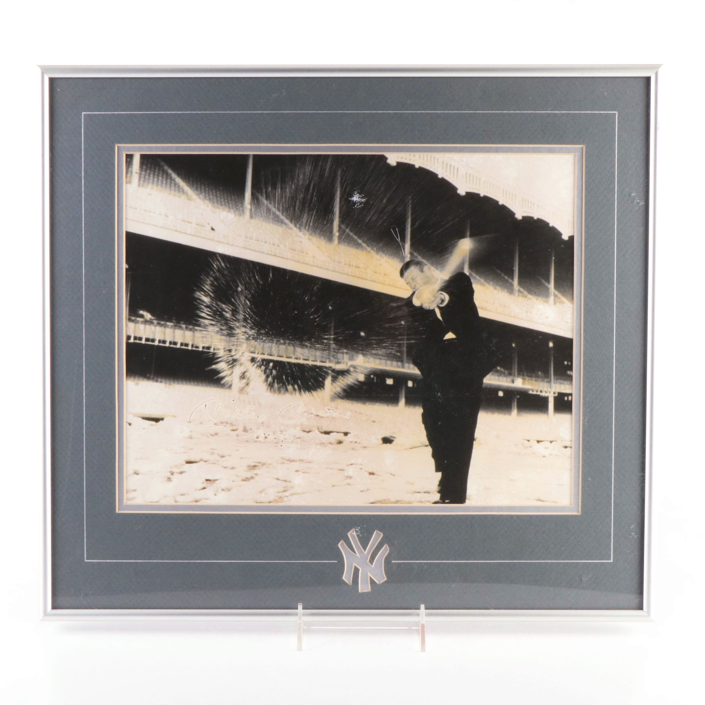 Mickey Mantle Signed New York Yankees Baseball Prints