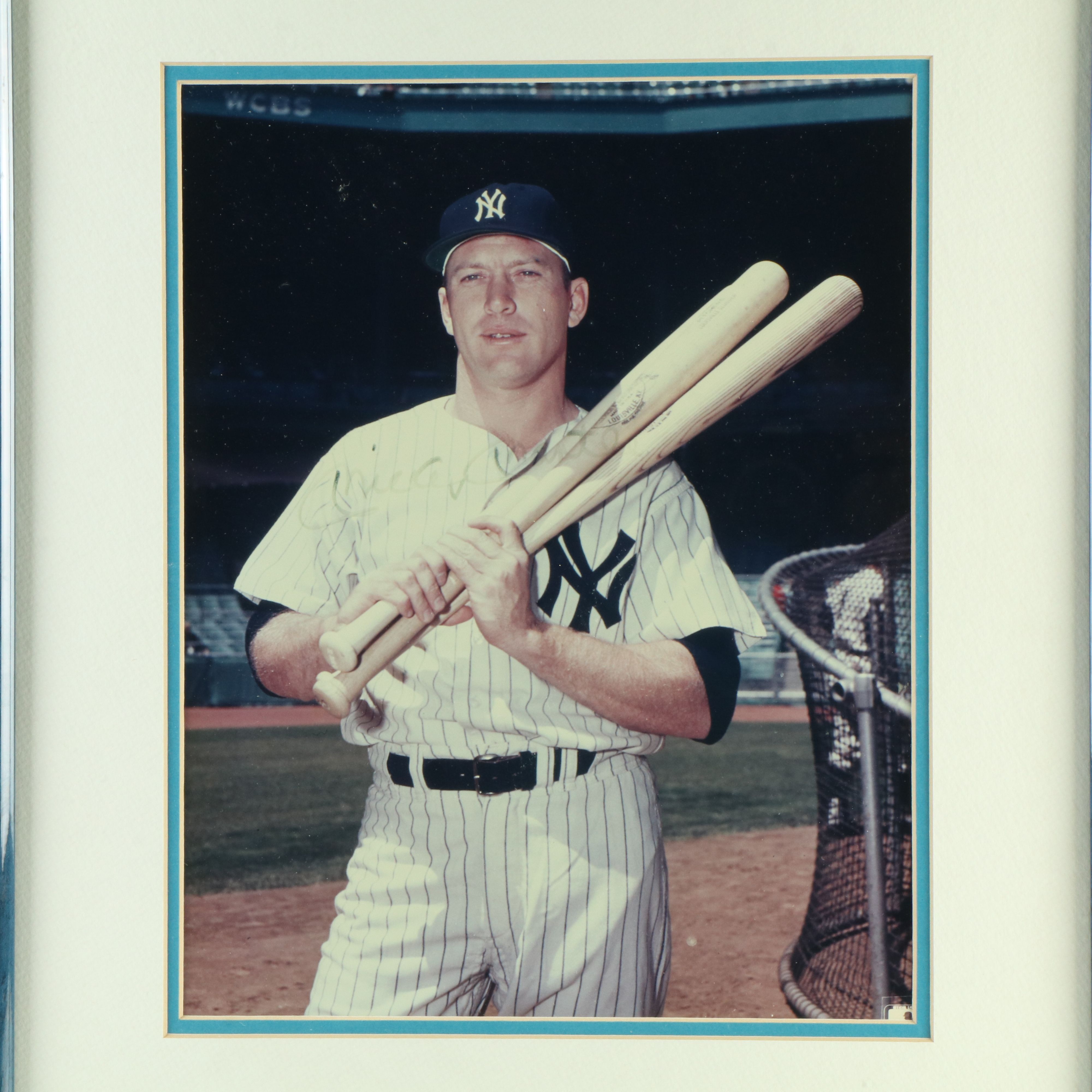 Mickey Mantle Signed New York Yankees Baseball Prints