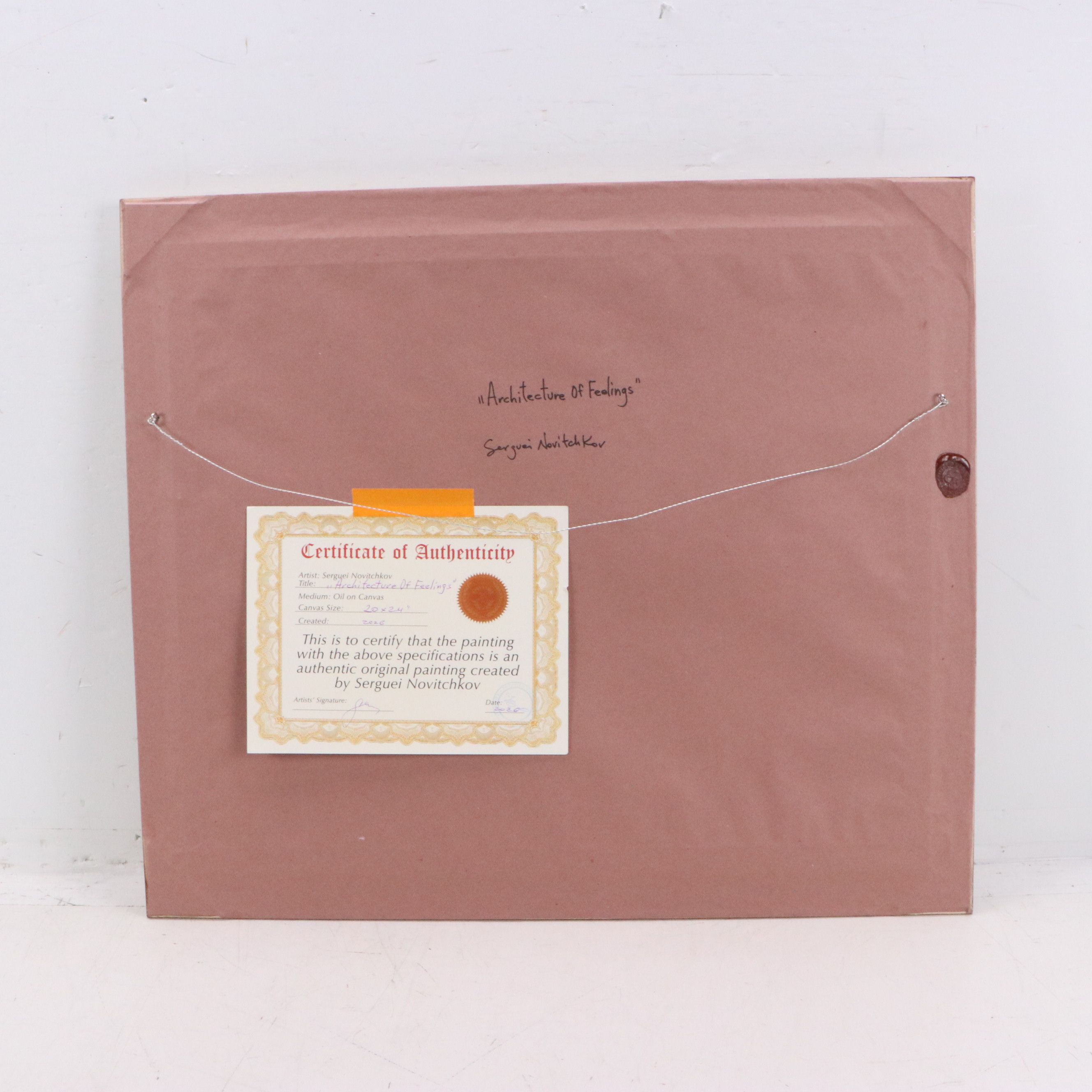 Serguei Novitchkov Oil Painting "Architecture of Feelings," 2026