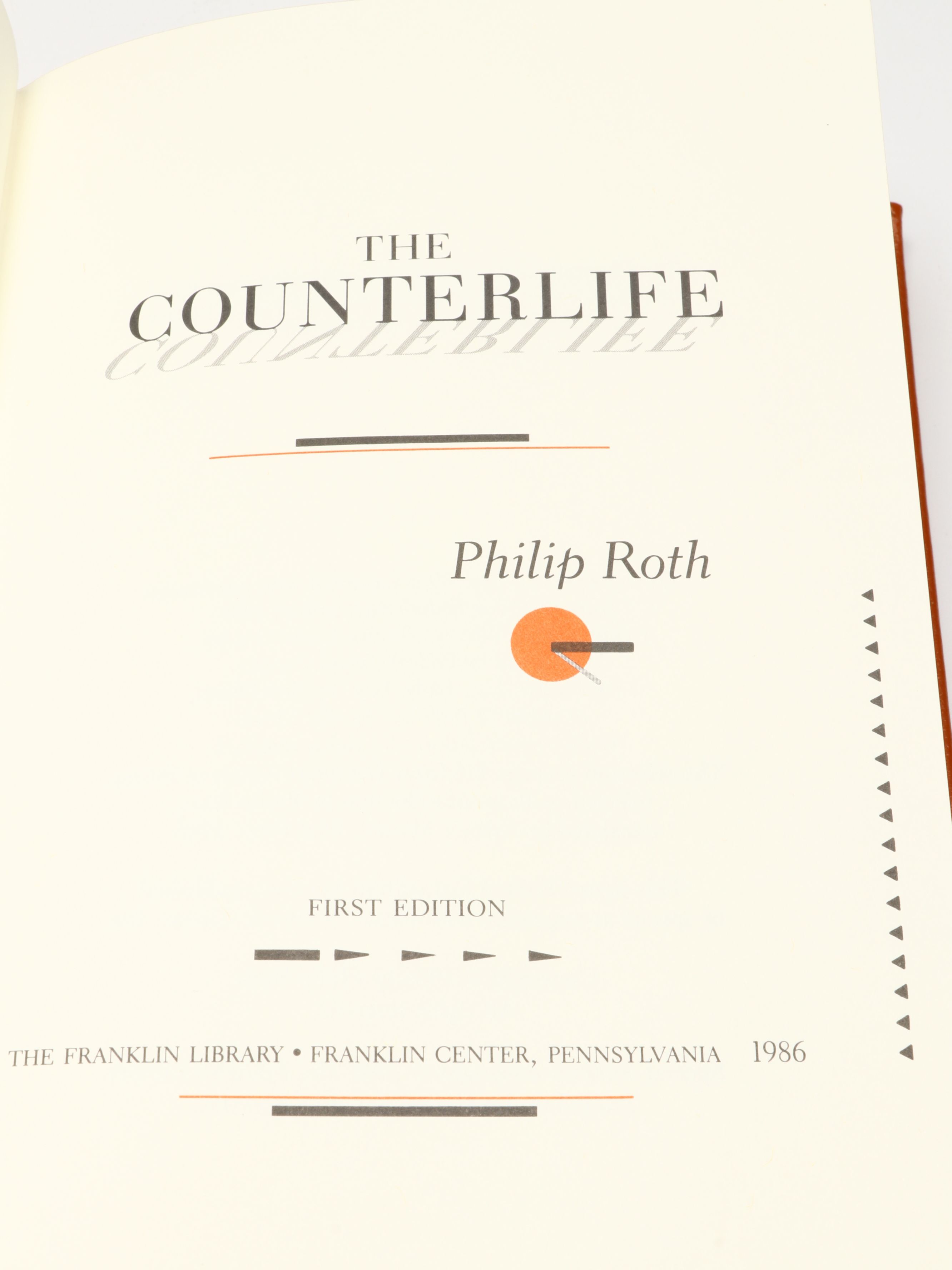 Signed First Edition "The Counterlife" by Philip Roth and More Books