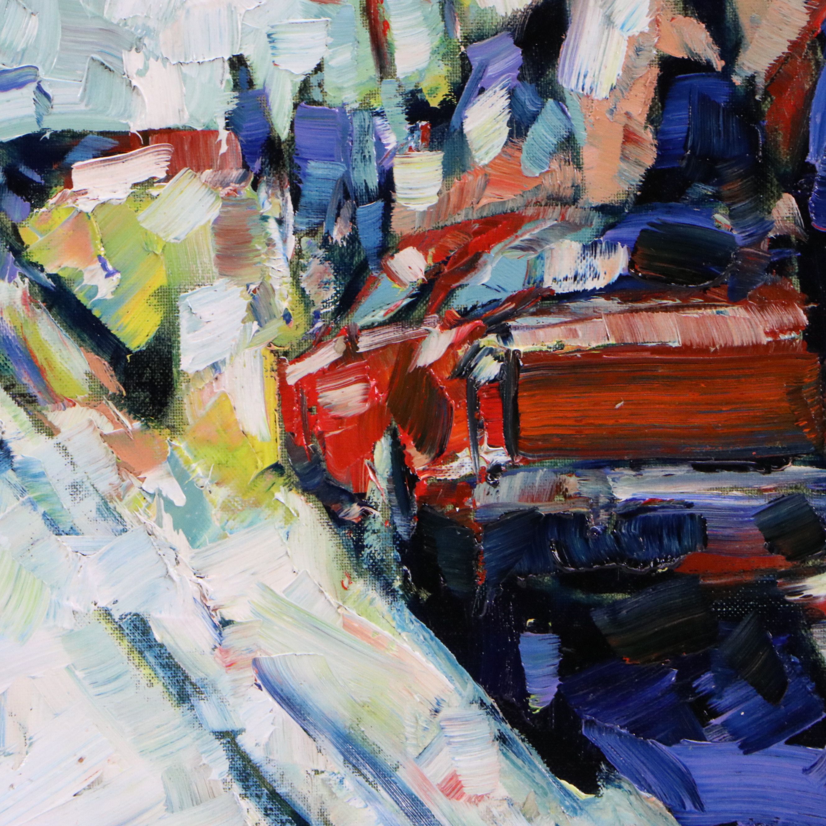 Serguei Novitchkov Oil Painting "Lake Avenue, Pasadena, California," 2026