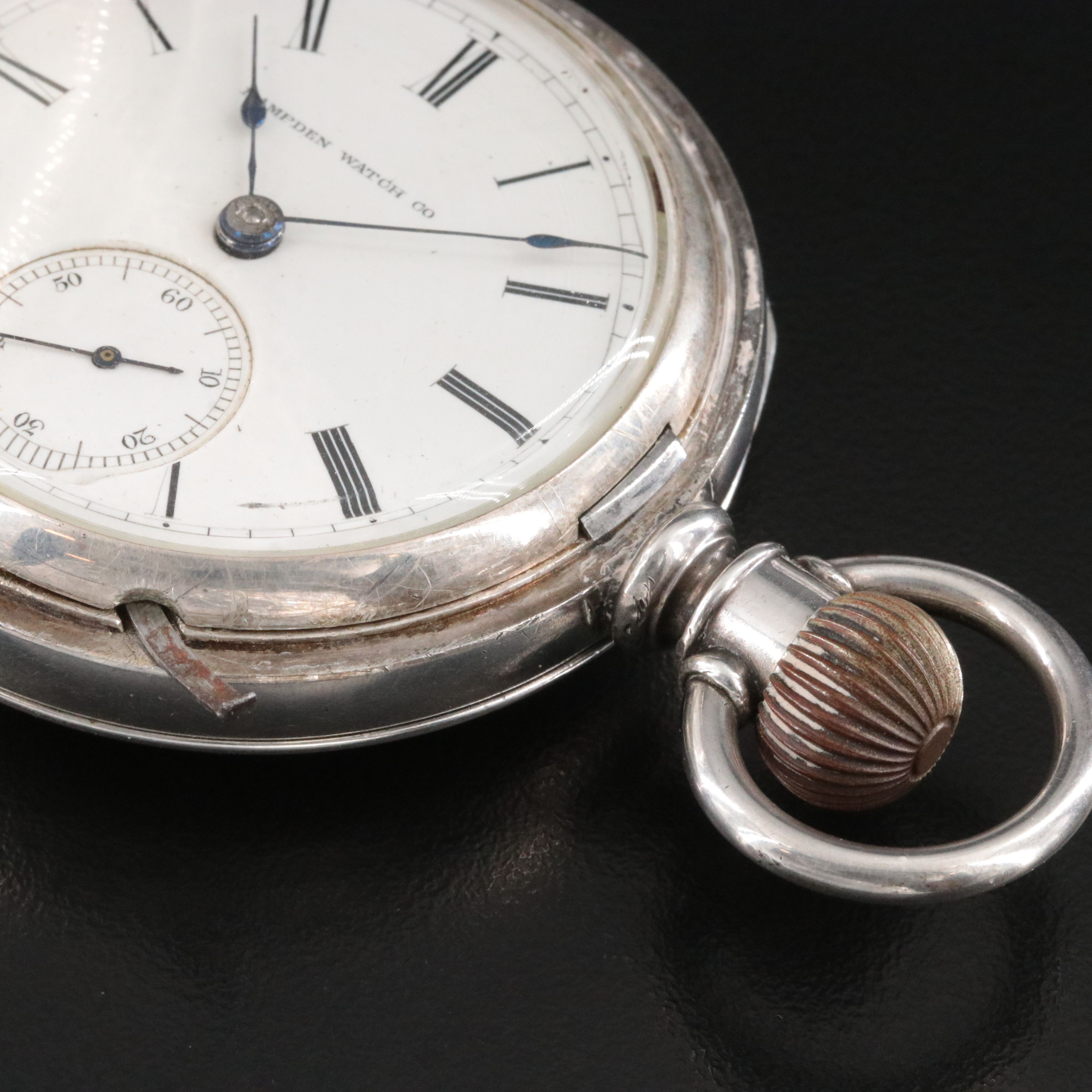 Hampden Watch Co. 900 Silver Pocket Watch
