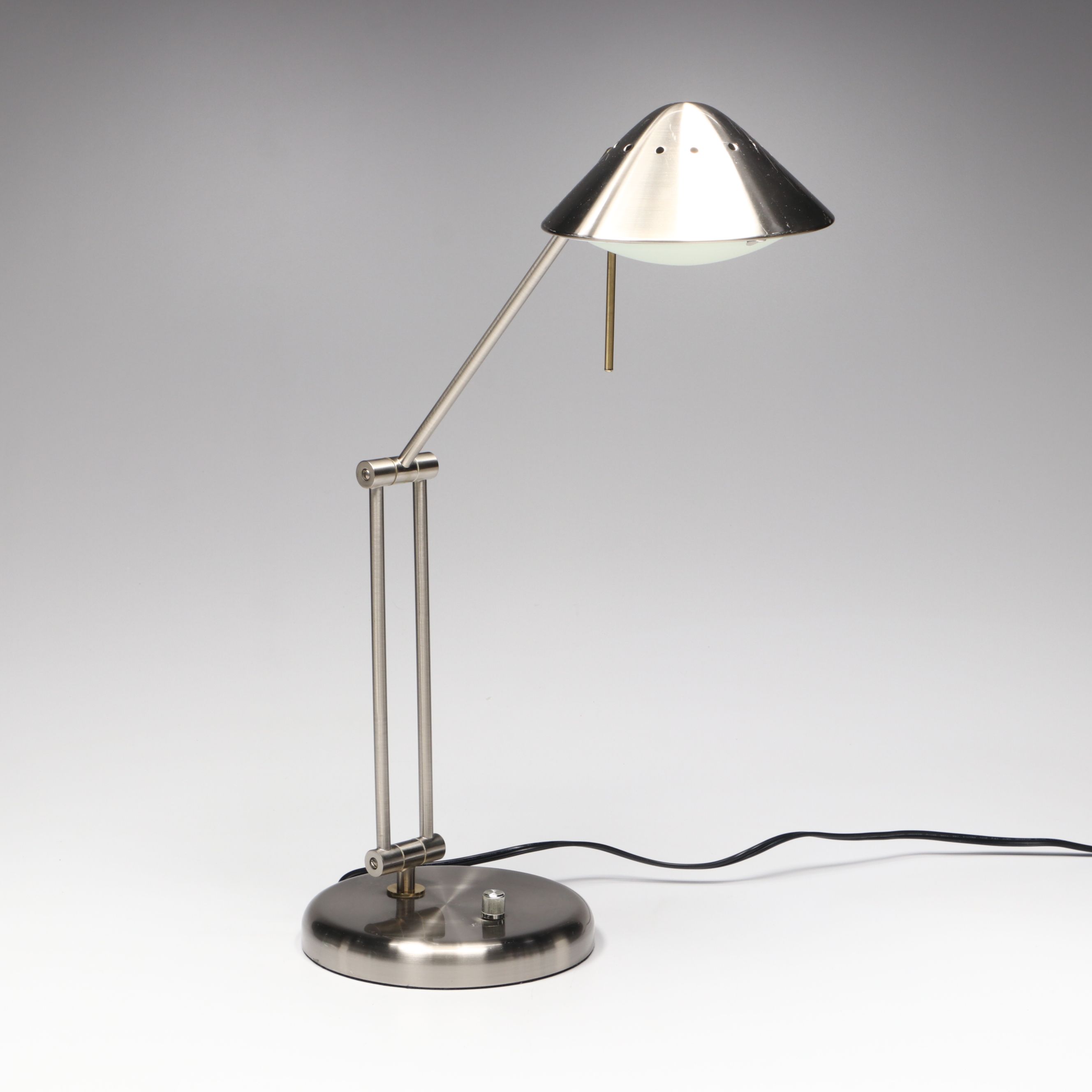 Tensor Modern Brushed Metal and Brass Articulated Desk Lamp, 2008
