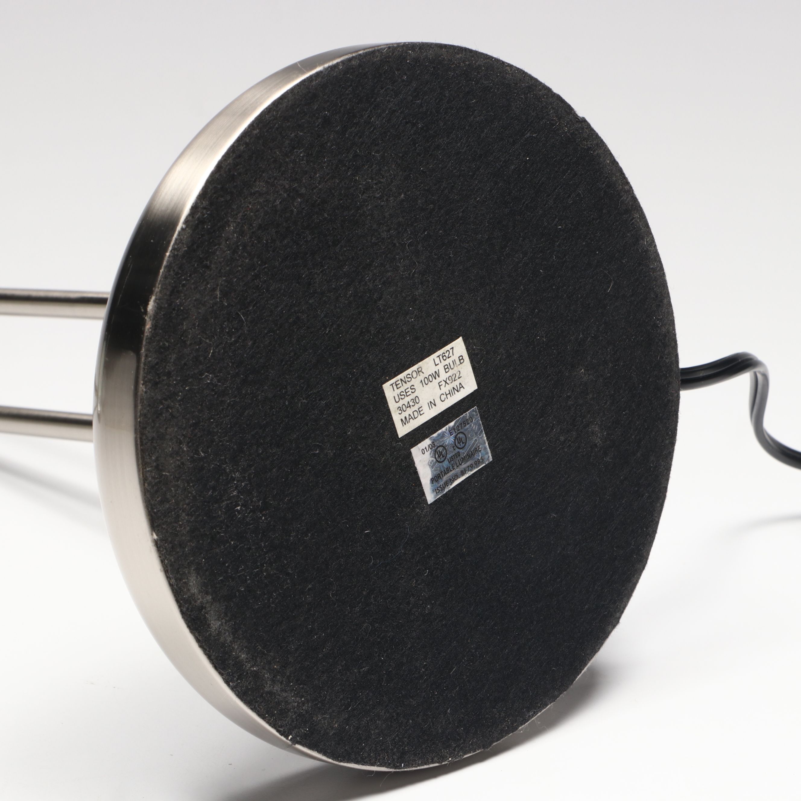 Tensor Modern Brushed Metal and Brass Articulated Desk Lamp, 2008