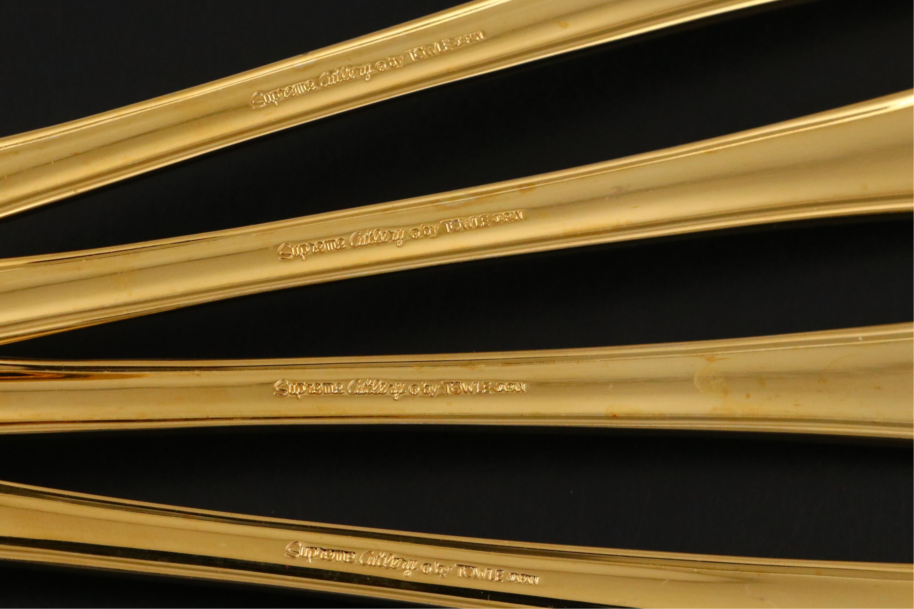 Towle Supreme Cutlery Collection Gold Plate Stainless Steel Flatware