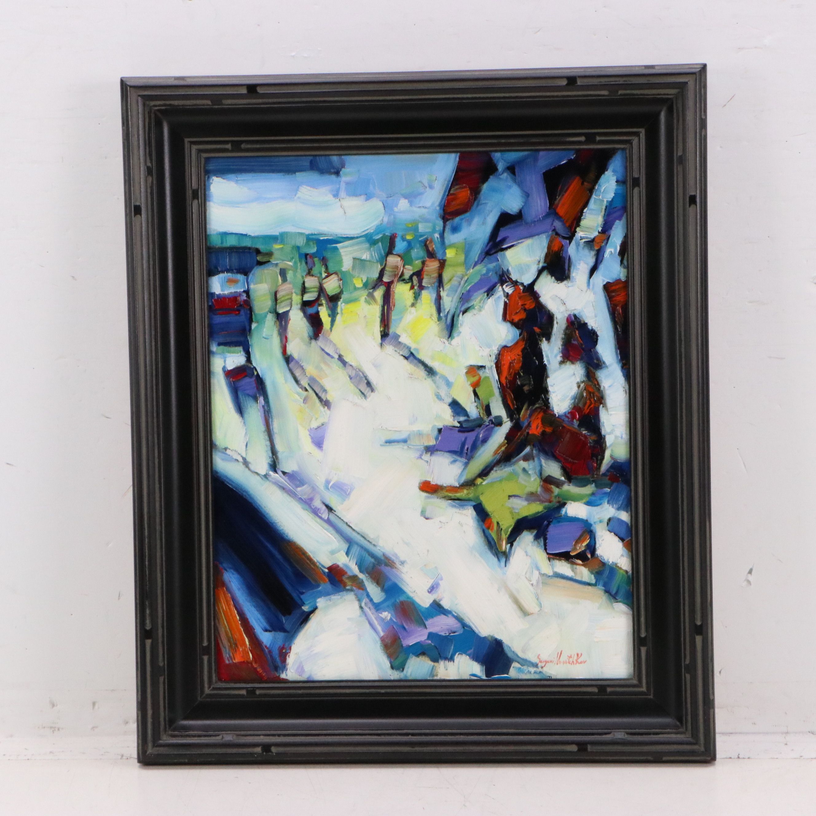 Serguei Novitchkov Oil Painting "Long Beach, California," 2026