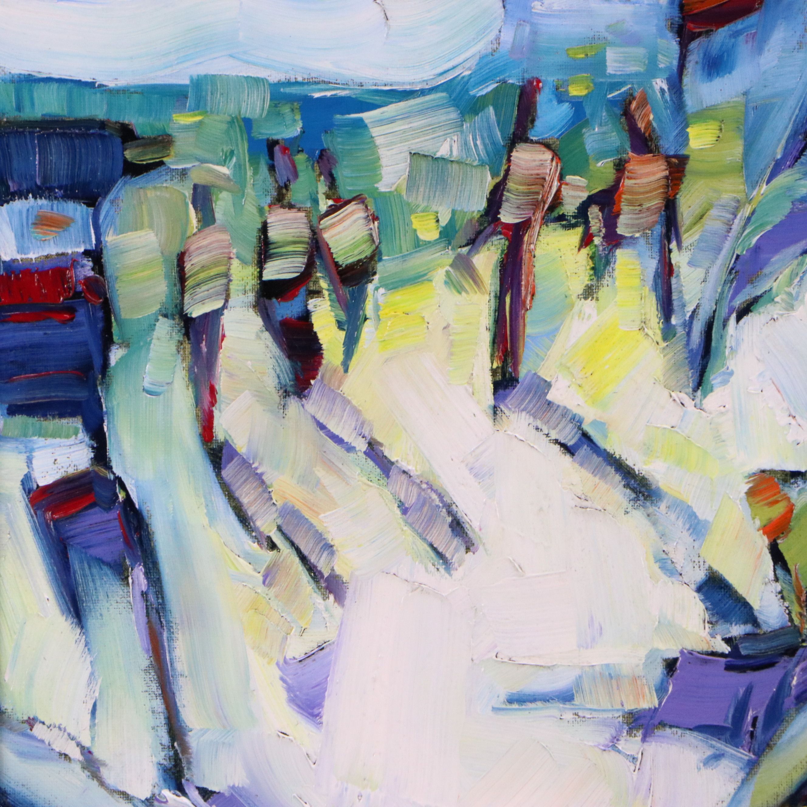 Serguei Novitchkov Oil Painting "Long Beach, California," 2026