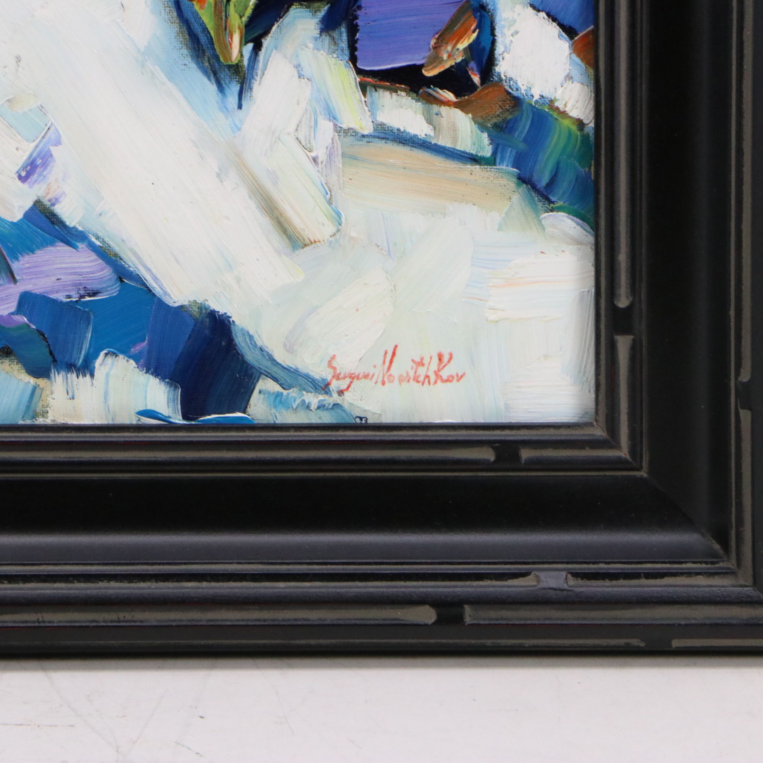 Serguei Novitchkov Oil Painting "Long Beach, California," 2026